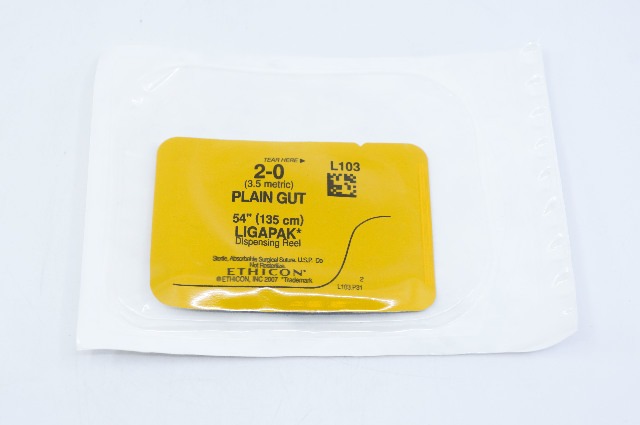 Ethicon L103 2-0 PLAIN GUT, LIGAPAK, 54inch (x)