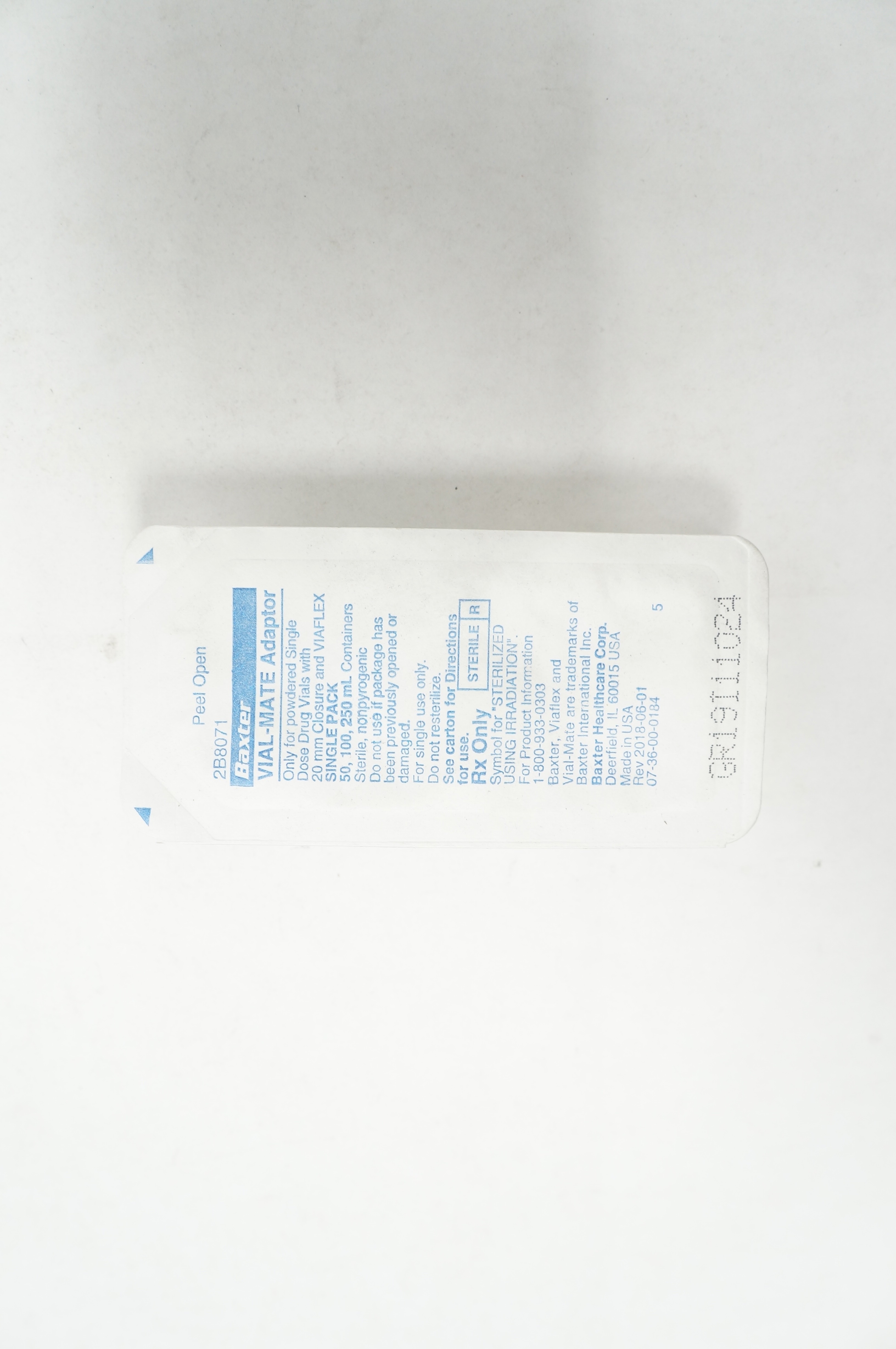 Baxter 2B8071 Vial-Mate Adaptor