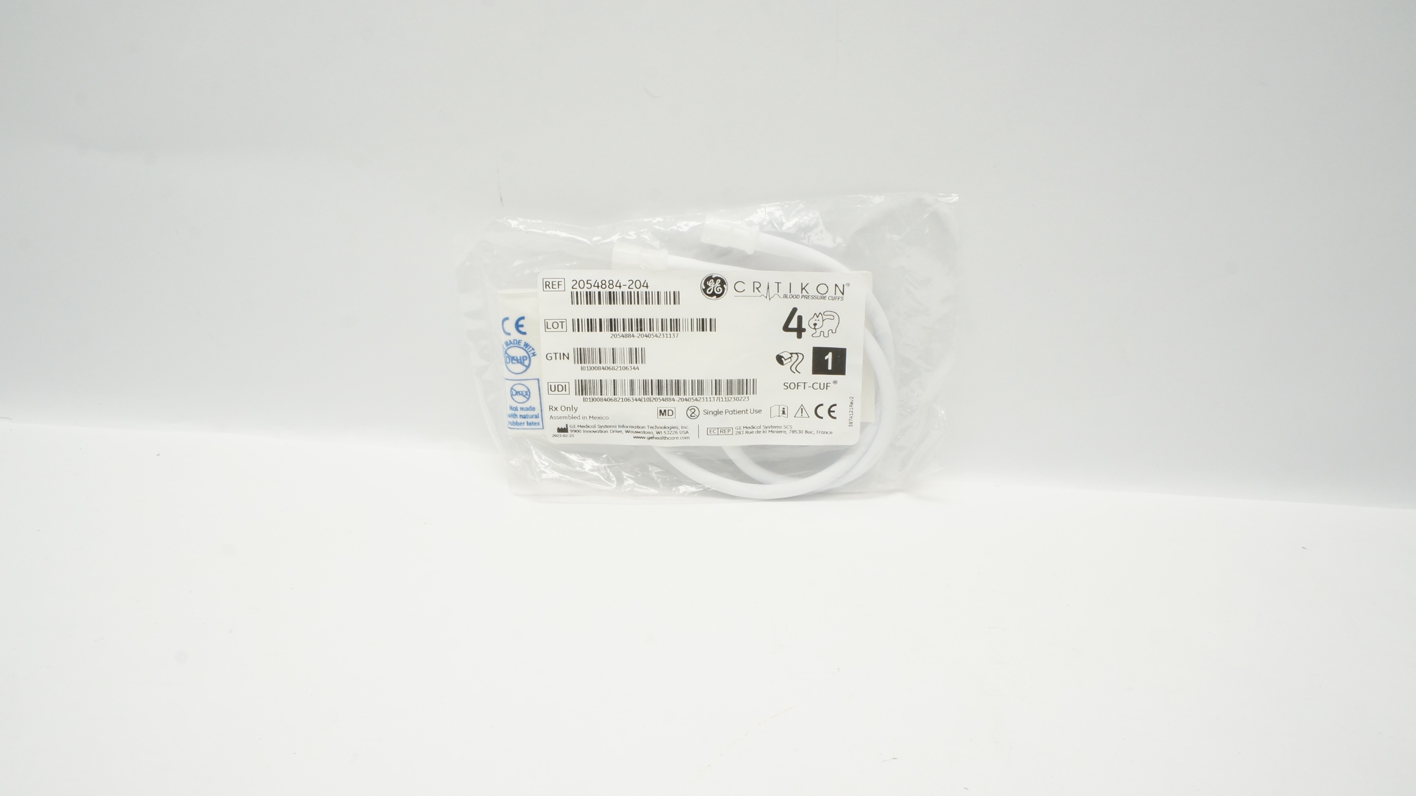 GE Medical 2054884-204 Critikon 4 SFT-N4-2B Soft-Cuf 7-13cm