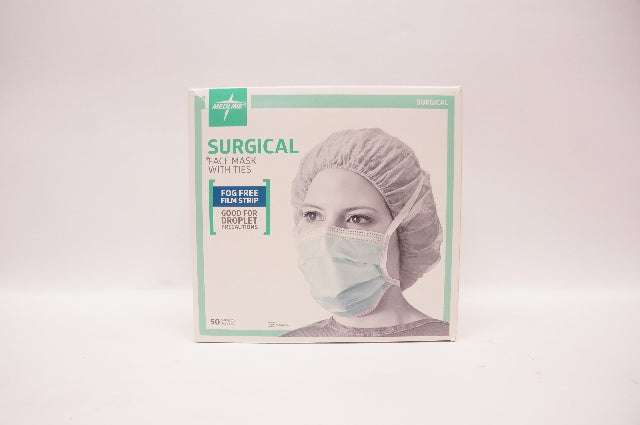 Medline NON27379A Surgical Face Mask With Ties - Box of 50