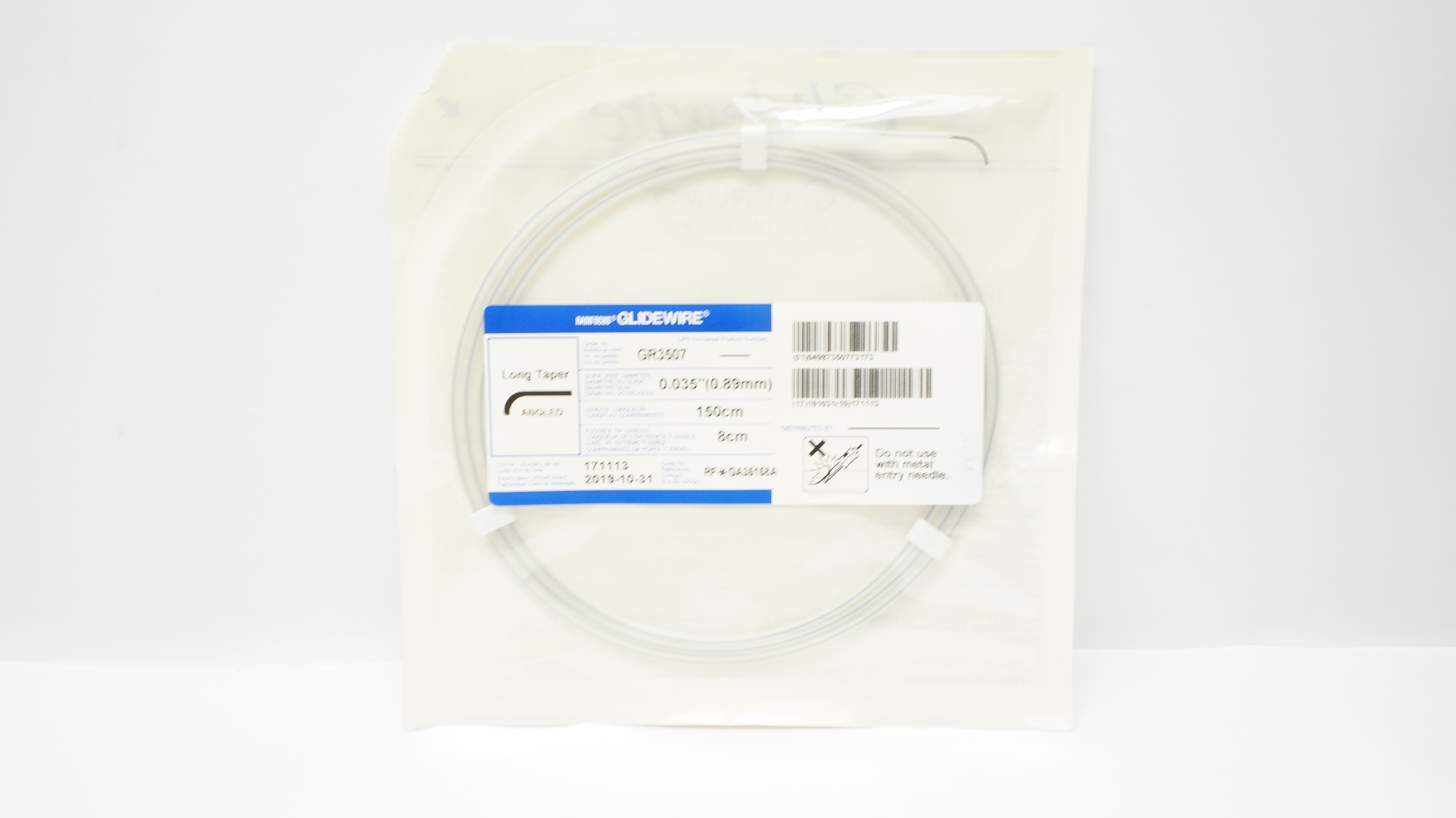 Terumo GA35158A Glidewire Radifocus Radiopaque 0.89mm x 150cm x 8cm (x)