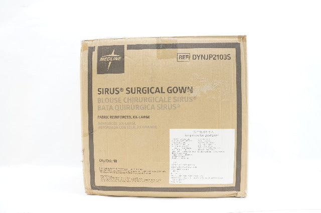 Medline DYNJP2103S Sirus Surgical Gown - Case of 18