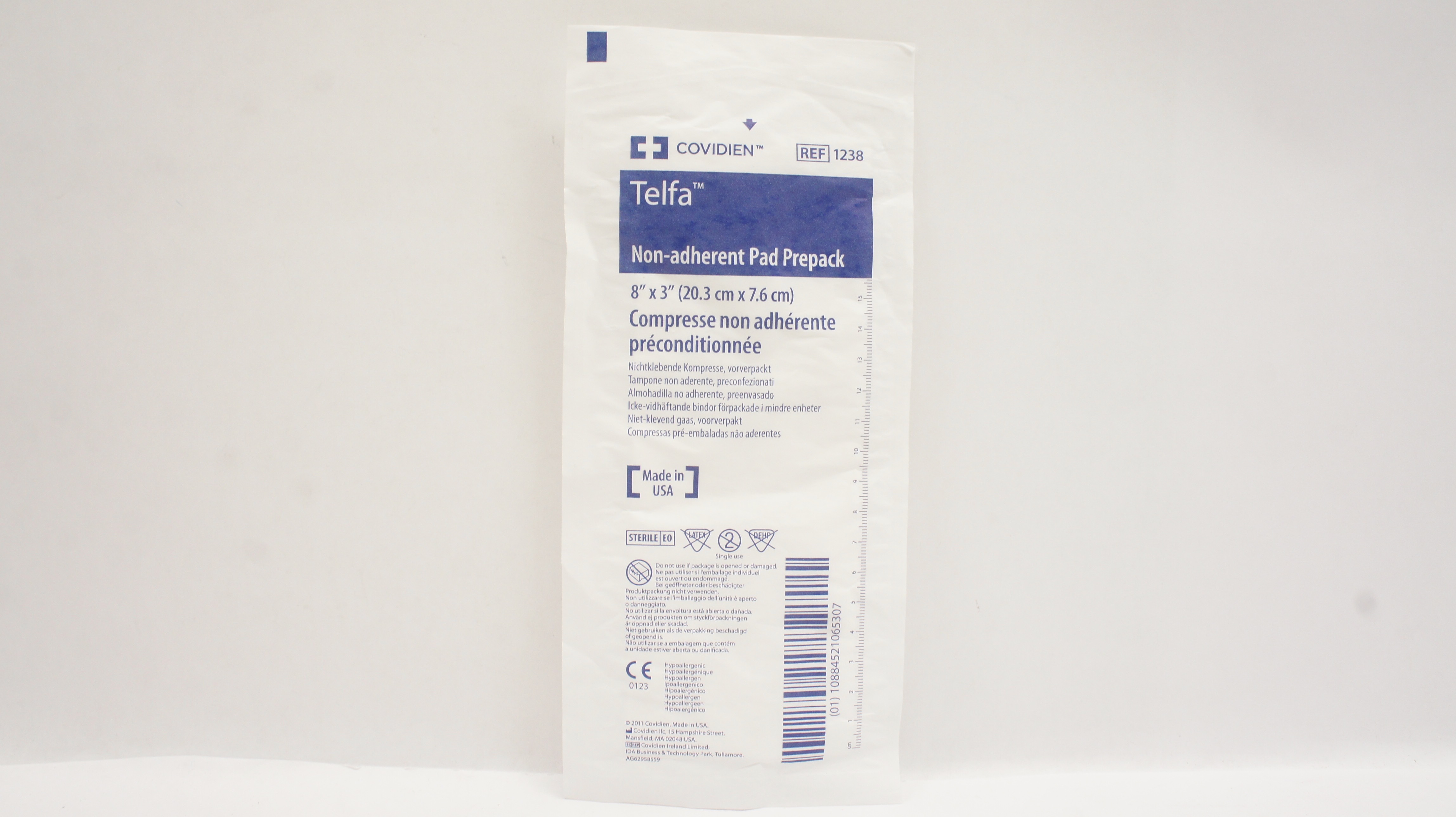 Covidien 1238 Telfa Non-Adherent Pad Prepack 8inch x 3inch