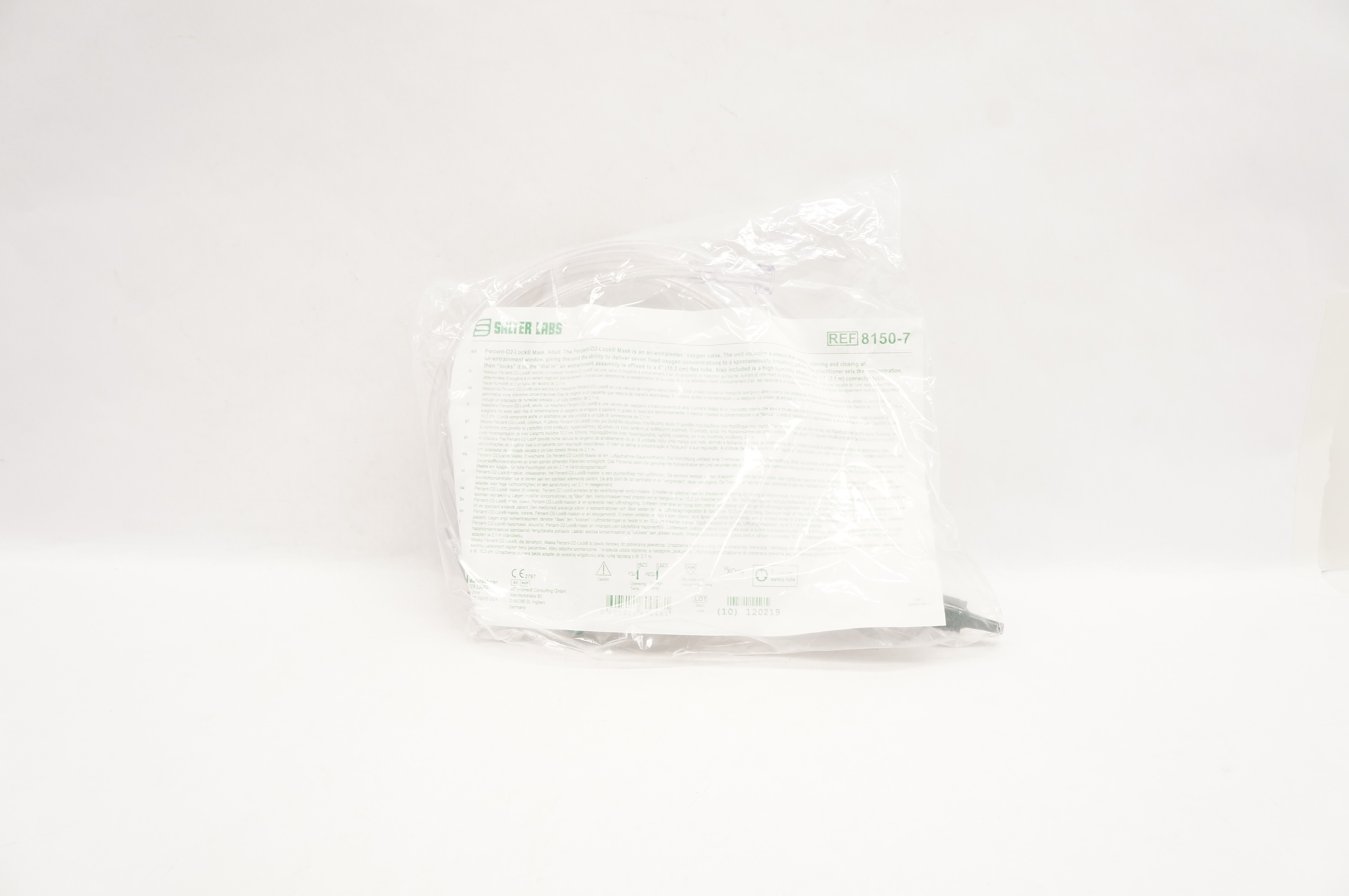 Salter Labs 8150-7 Percent-O2-Lock Mask, Adult