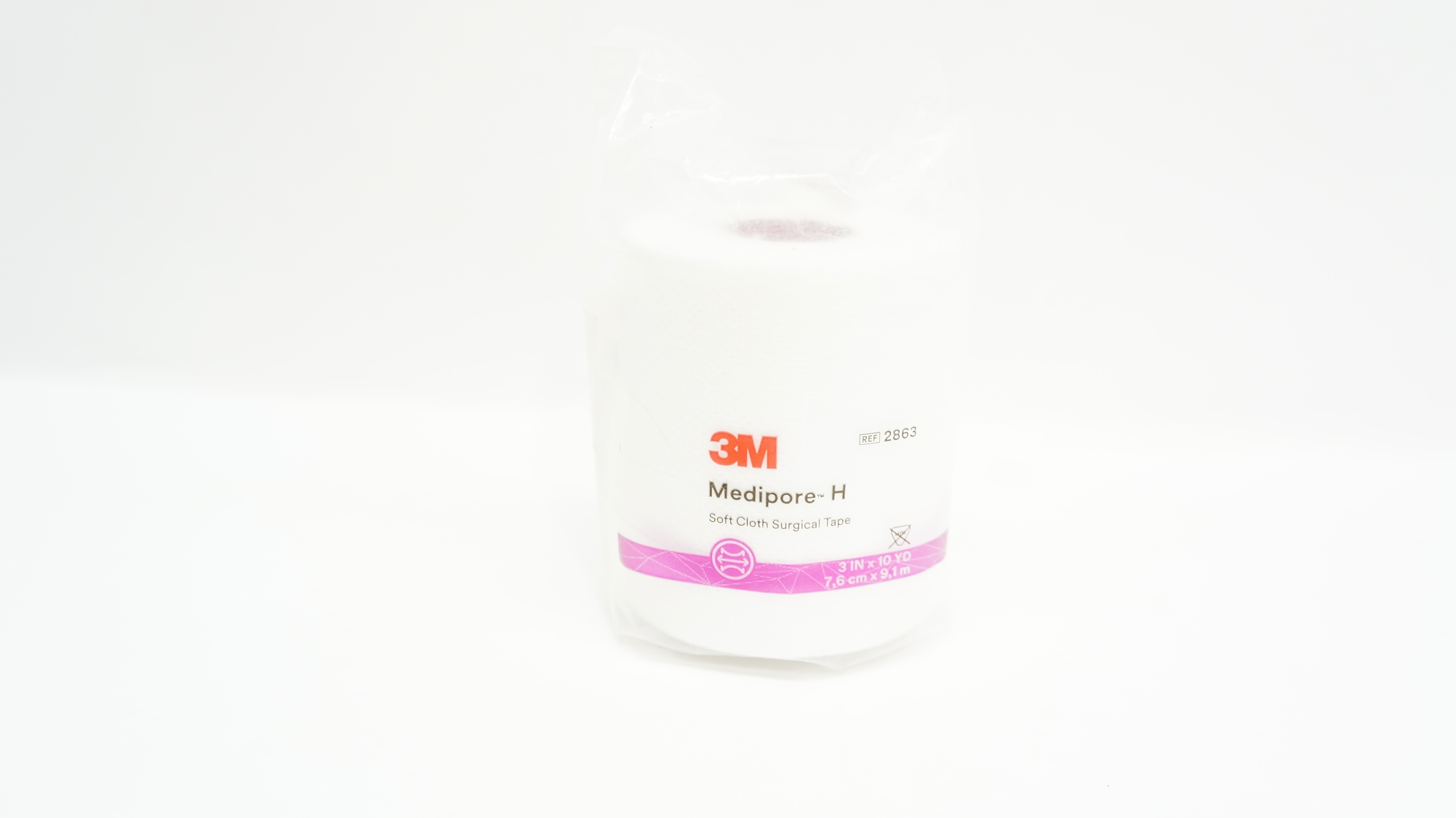 3M 2863 Medipore-H Soft Cloth Surgical Tape 3inch x 10Yd.