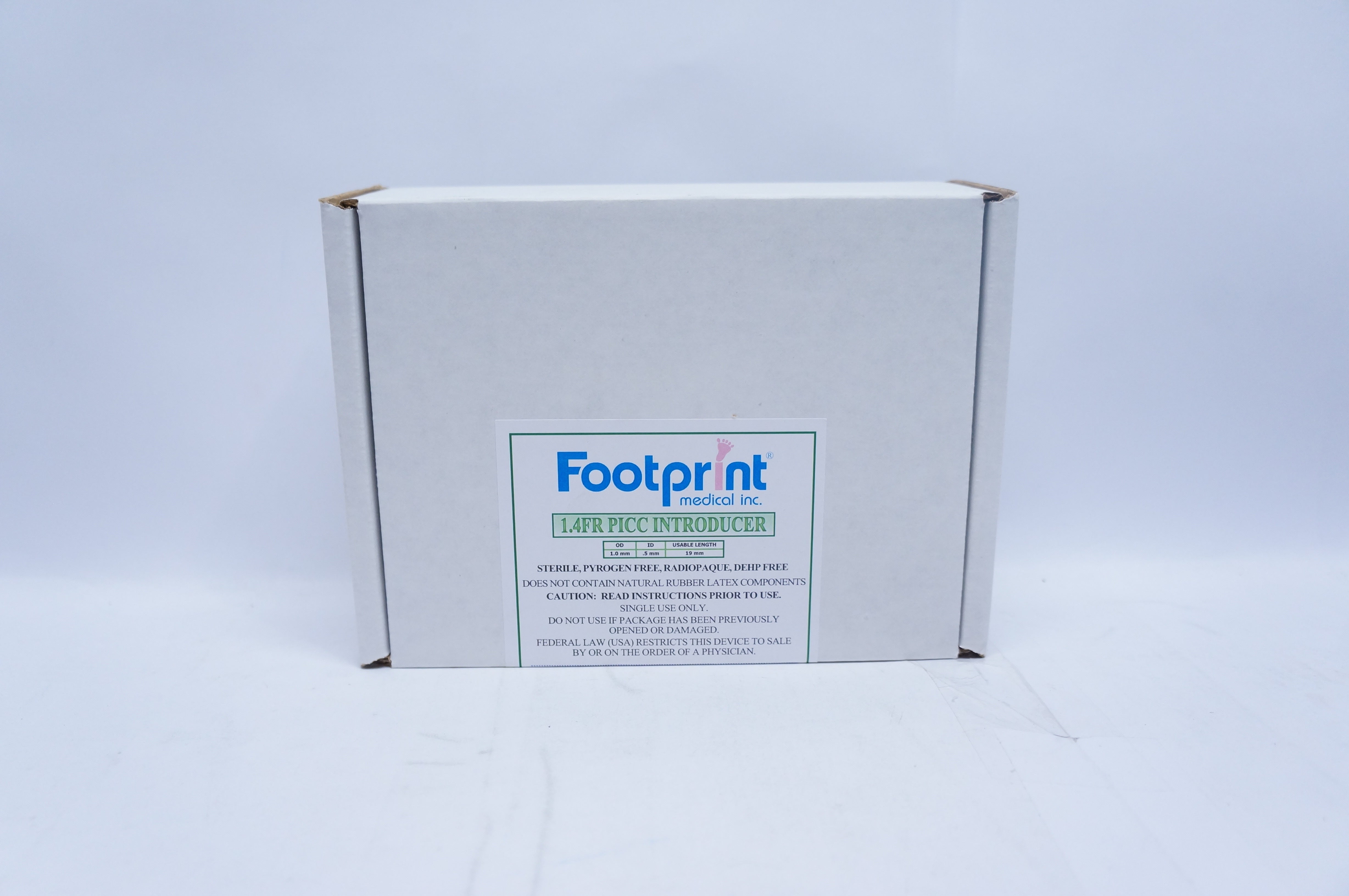 Footprint SHEATH1.4 1.4Fr PICC Introducer 1.0 mm x 0.5 mm x 19 mm - Box of 5