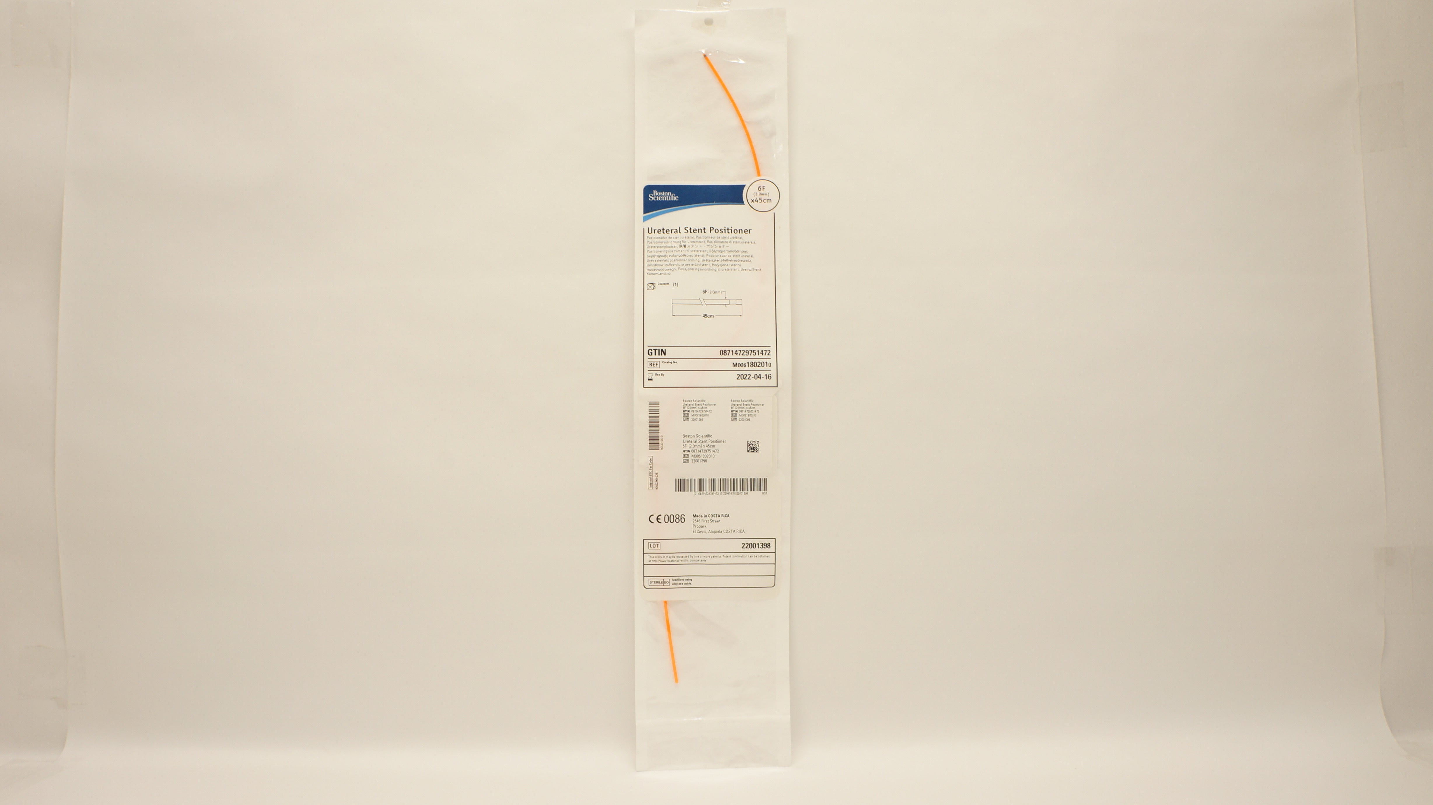 Boston Scientific M0061802010 Ureteral Stnt Positioner 6F x 45cm