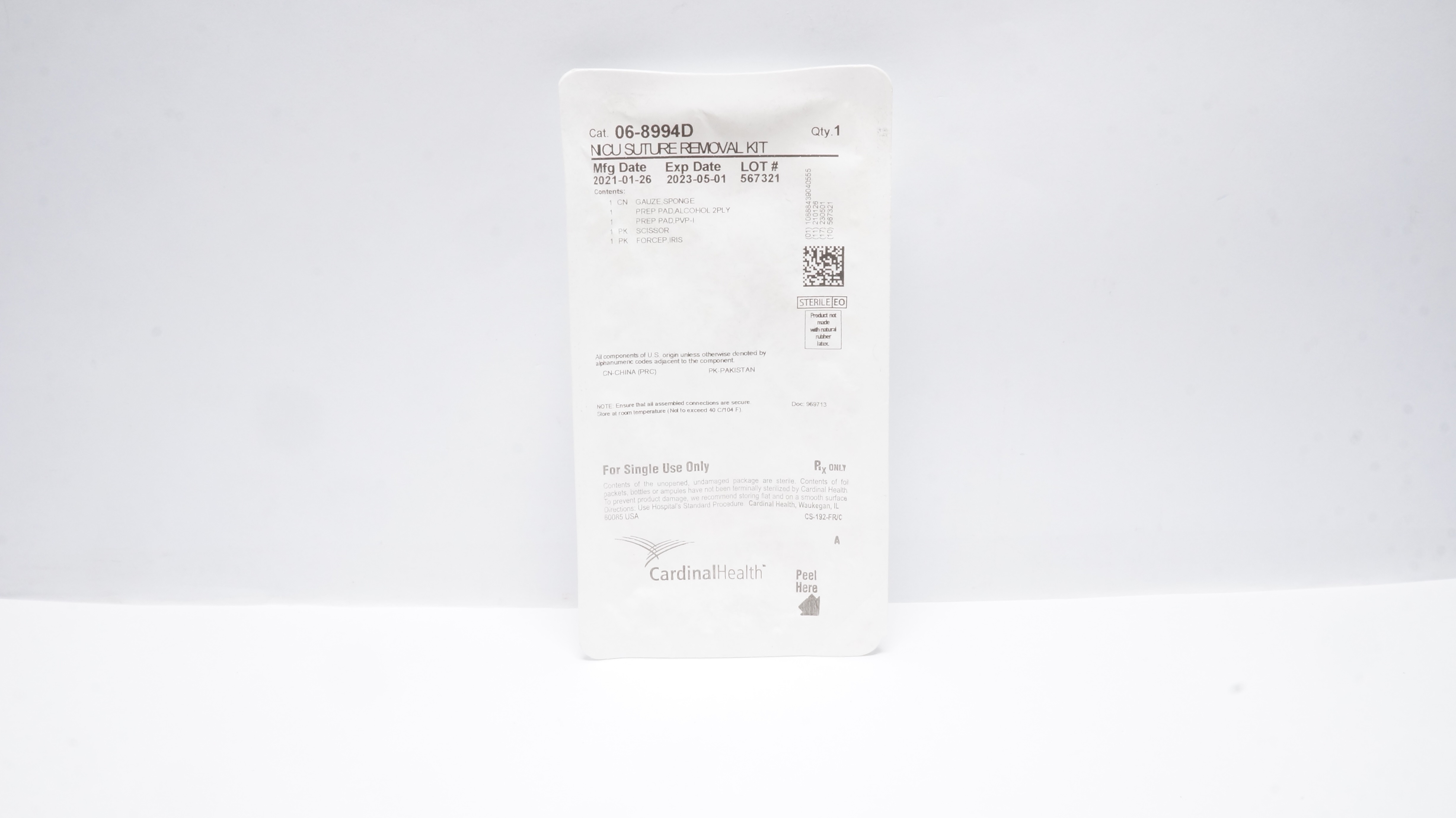 Cardinal Health 06-8994D NICU SUTURE REMOVAL KIT (x)