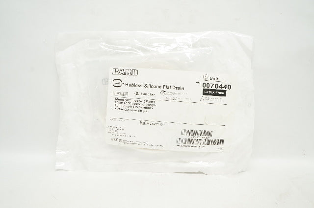 Bard 0070440 Davol Hubless Silicone Flat Drain 3/8 inch x 7.9 inch (Approx.)