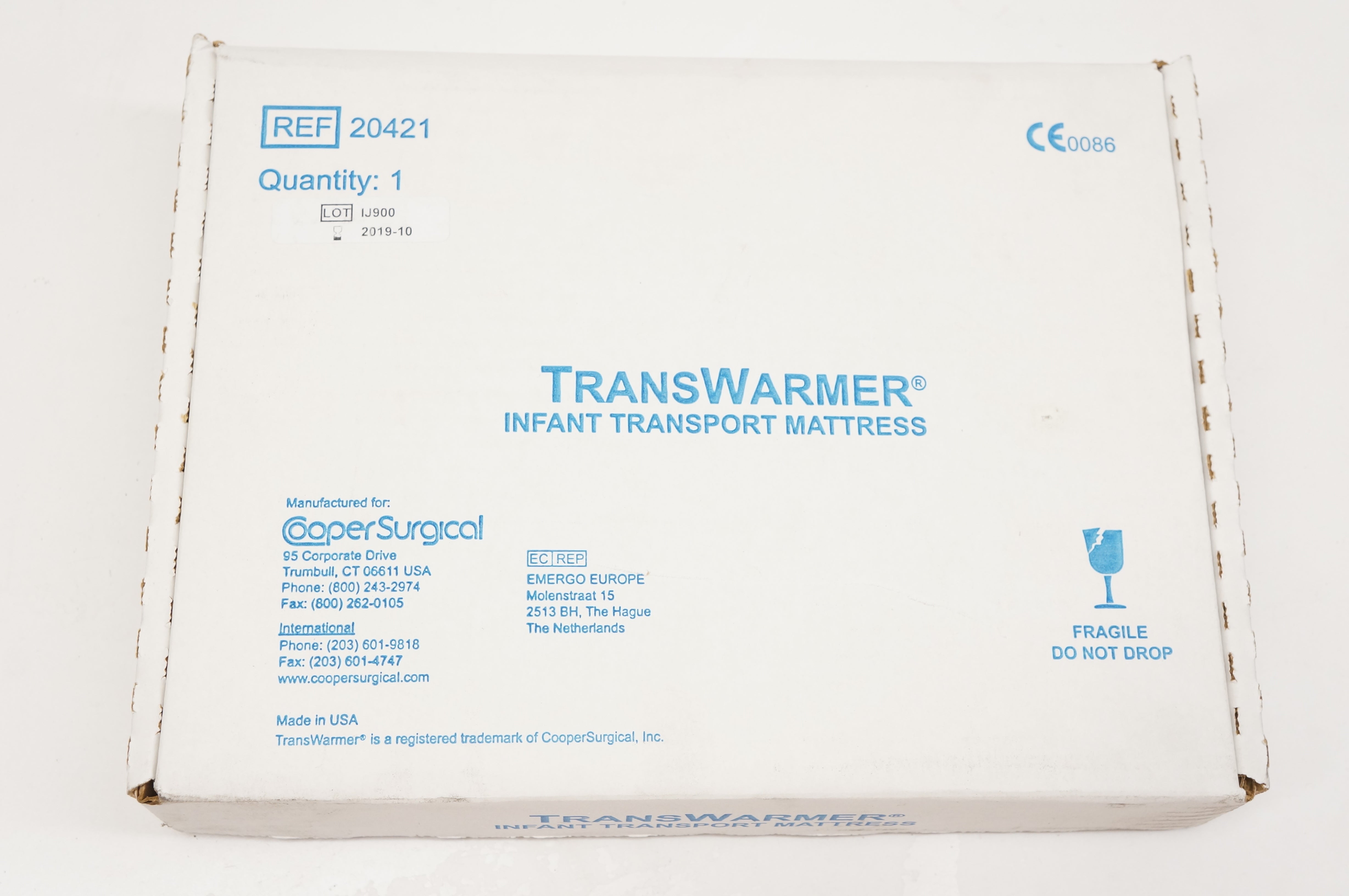 Cooper Surgical 20421 TransWarmer Infant Transport Mattress (x)