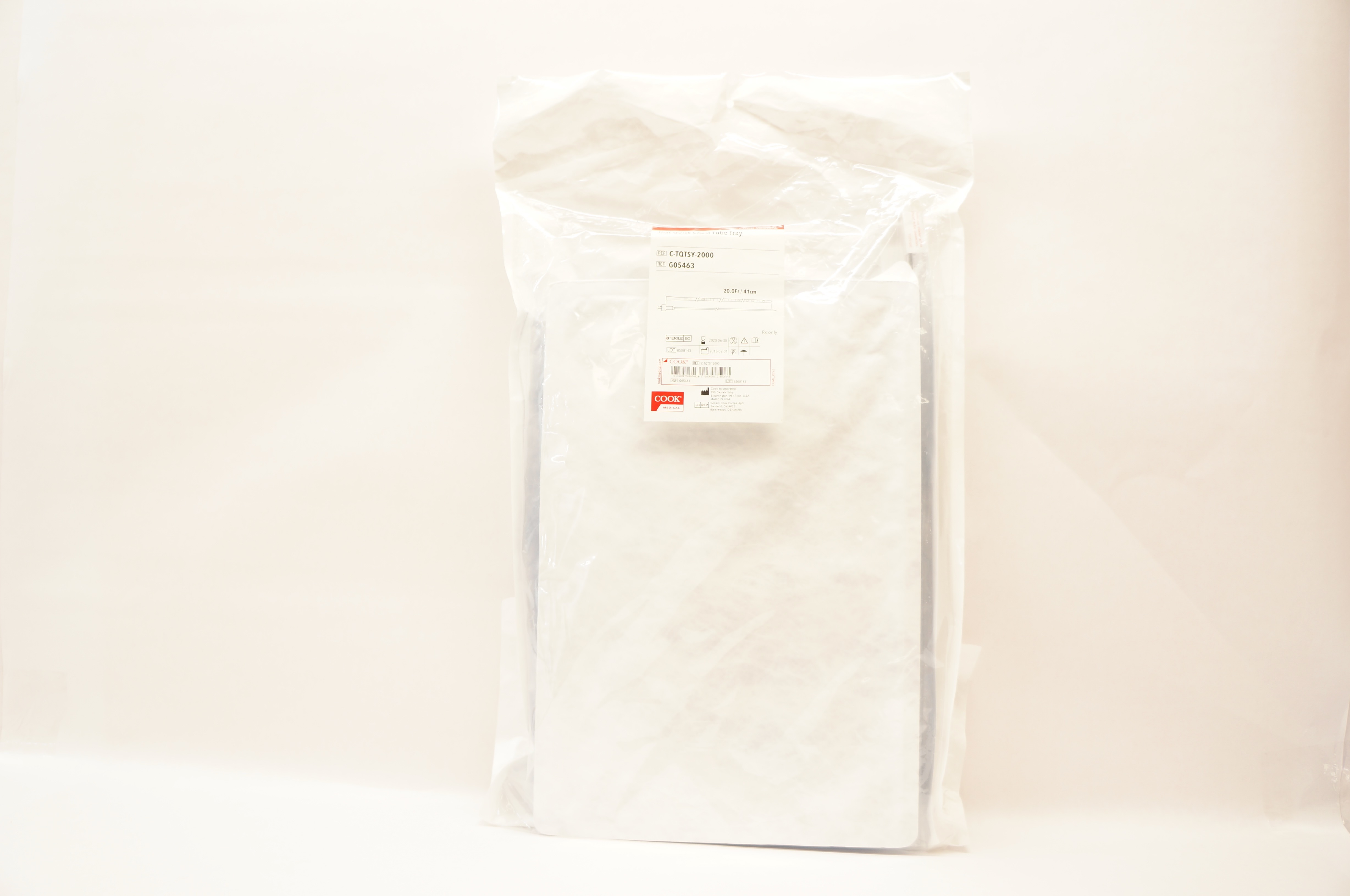 Cook Medical G05463 ThaI-Quick Chest Tube Tray 20.0Fr x 41cm (x)