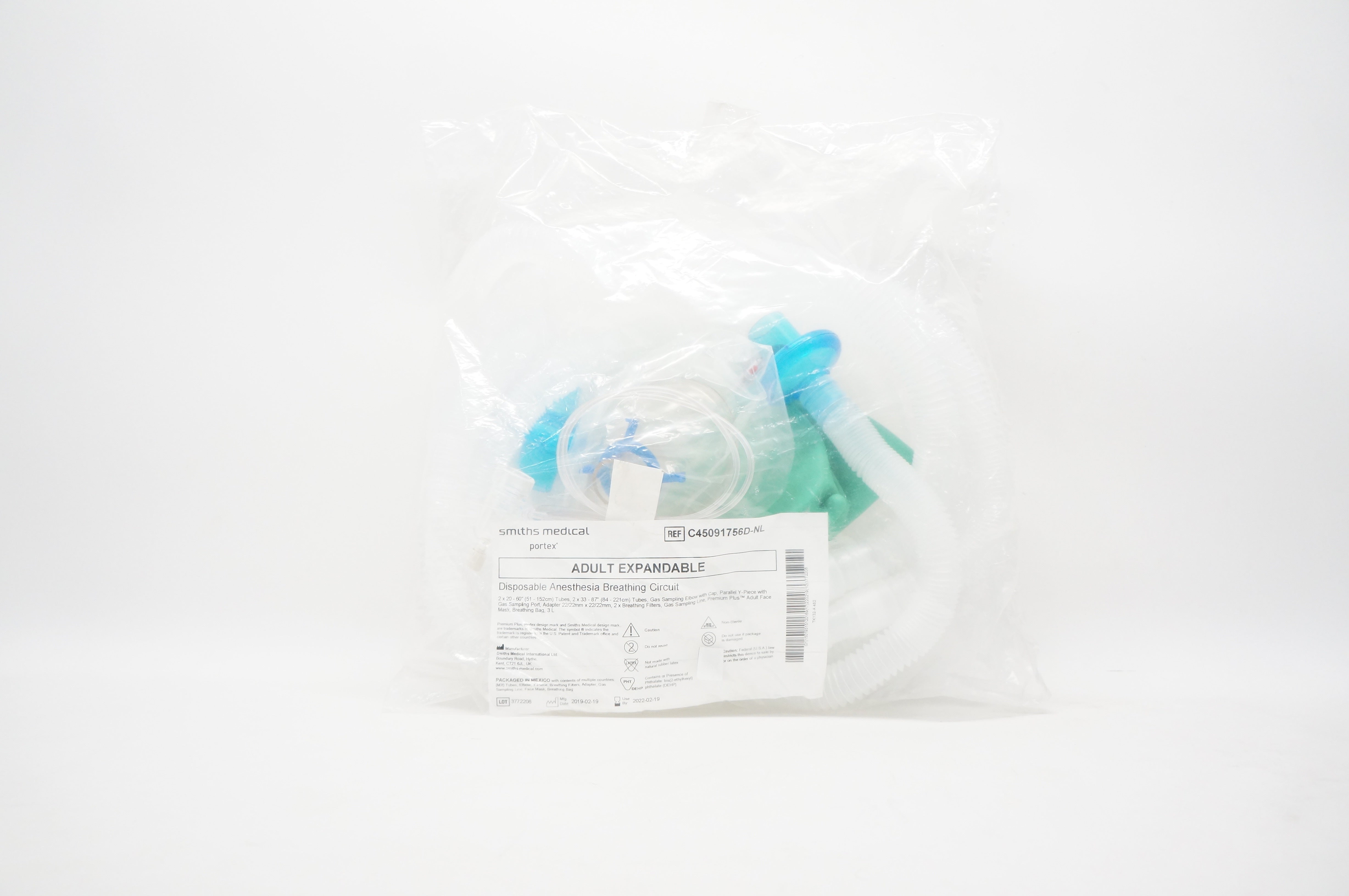 Smiths Medical C45091756D-NL Adult Expandable  Anaesthesia Breathing Circuit