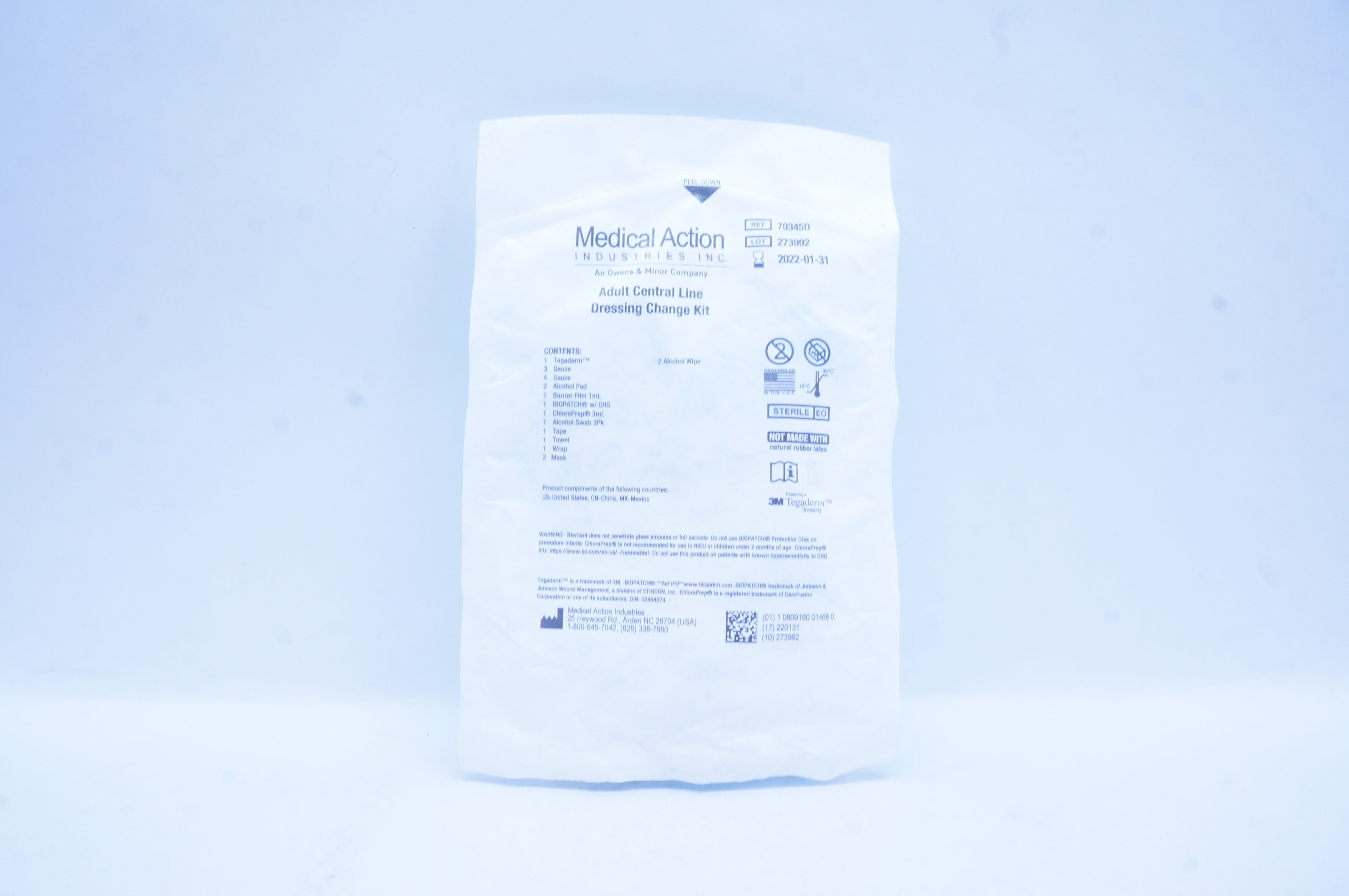 Medical Action 70345D Adult Central Line Dressing Change Kit