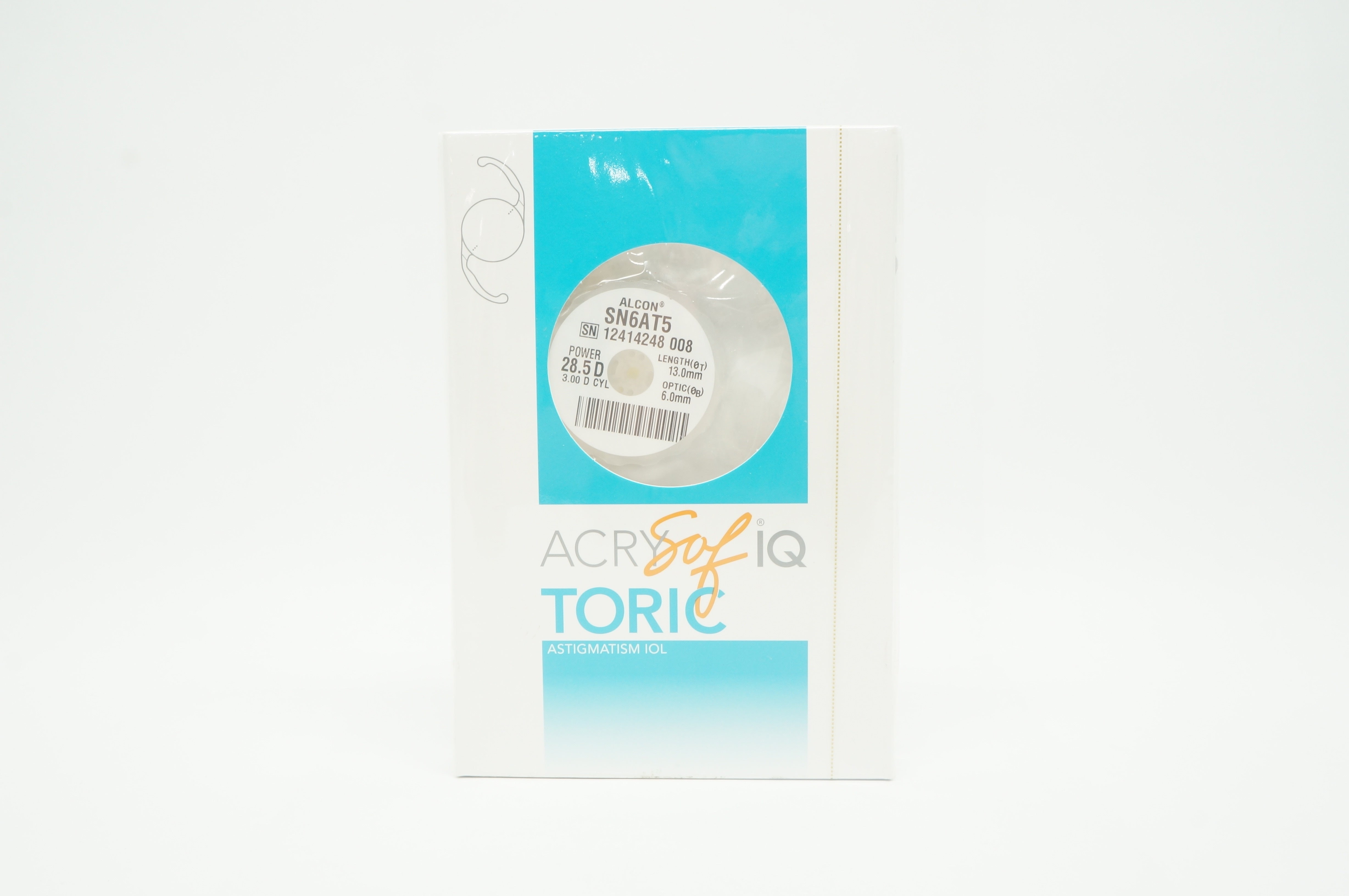 AcrySof IQ SN6AT5 Alcon Toric Astigmatism IOL 28.5D x 13.0 mm (x)