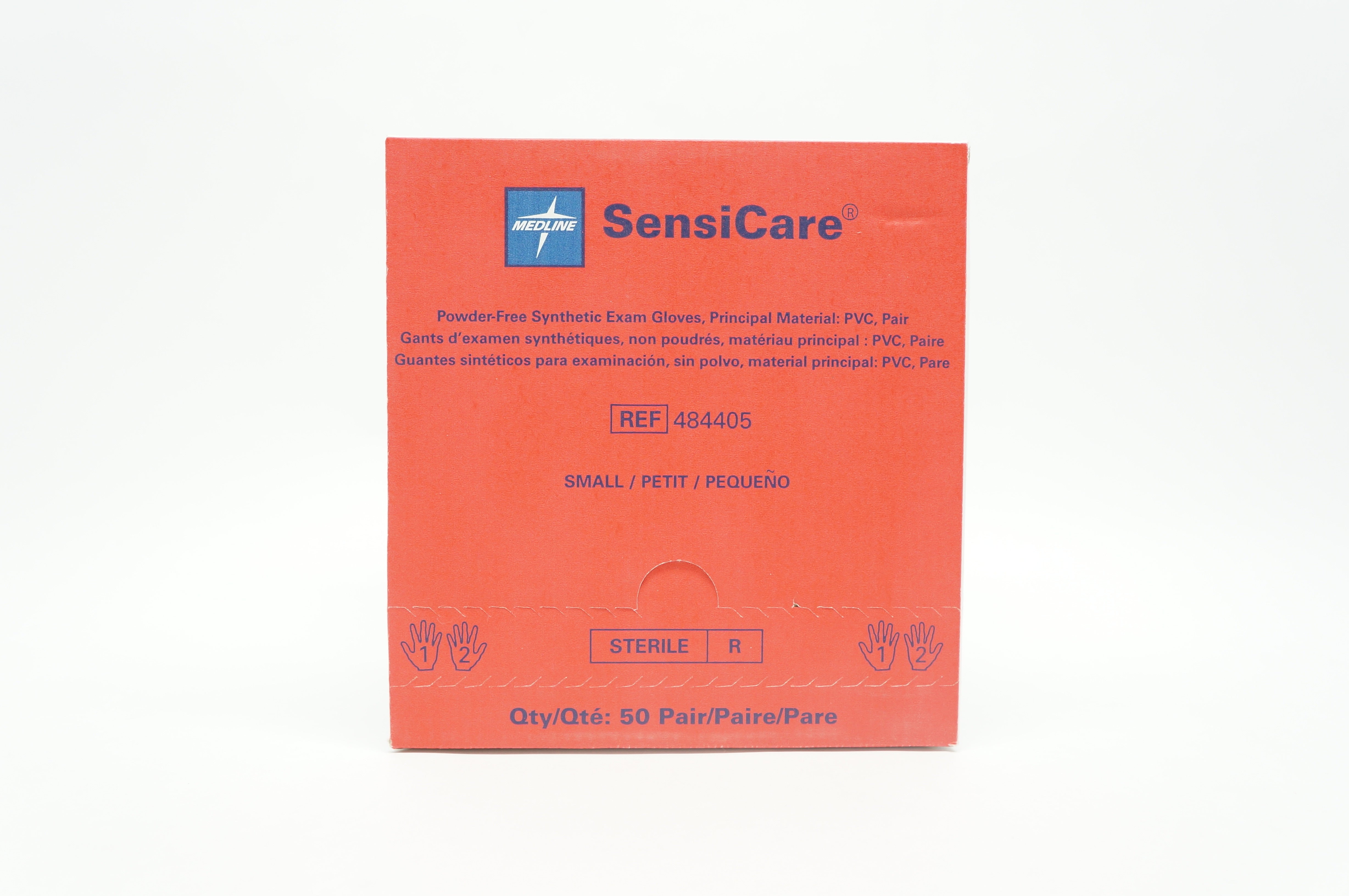 Medline 484405 Pair of Powder-Free Synthetic Exam Gloves, Small - Box of 50 (x)