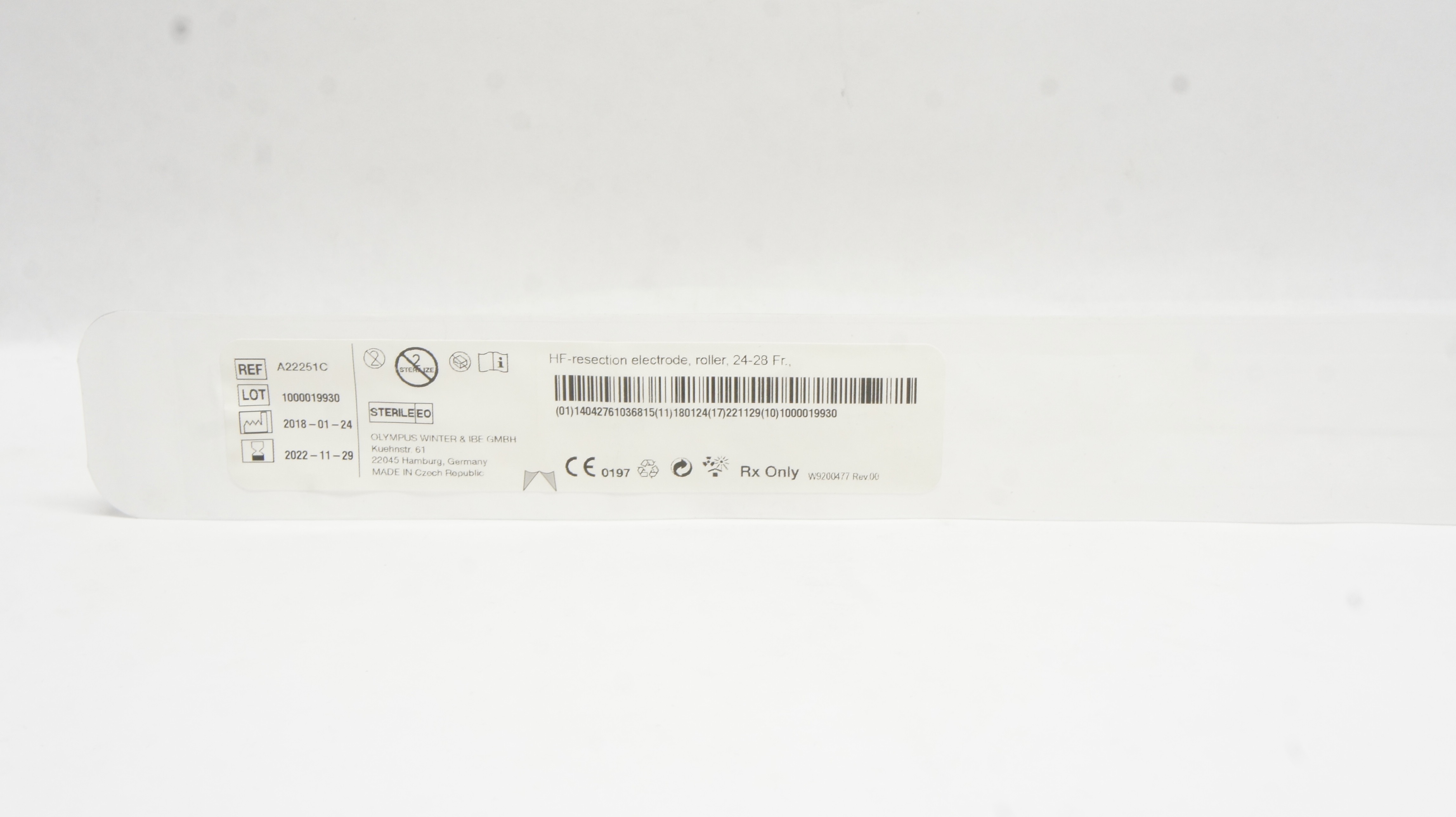 Olympus A22251C HF-Resection Electrode, Roller, 24-28 Fr. (x)