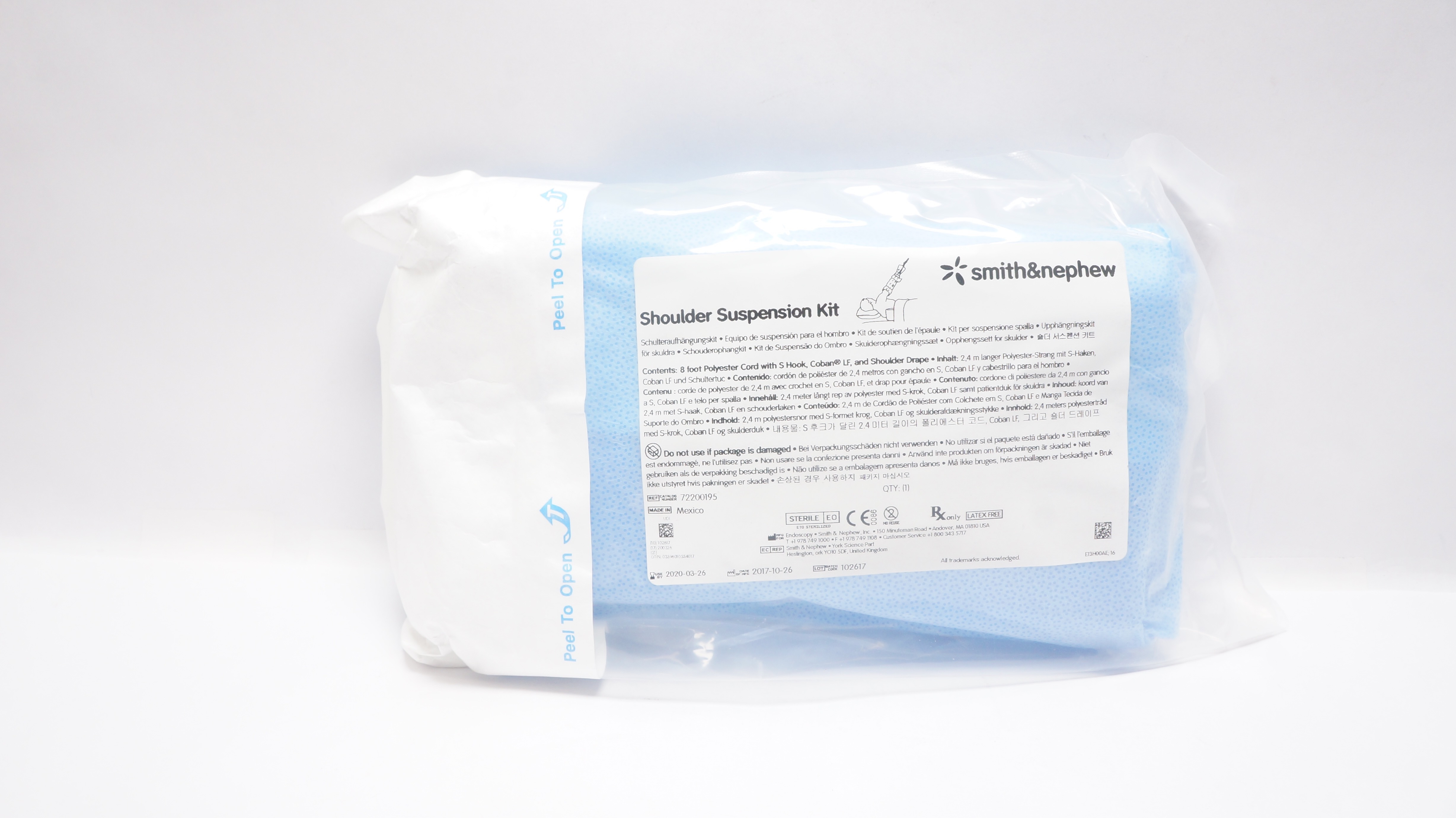 Smith&Nephew 72200195 Shoulder Suspension Kit (x)