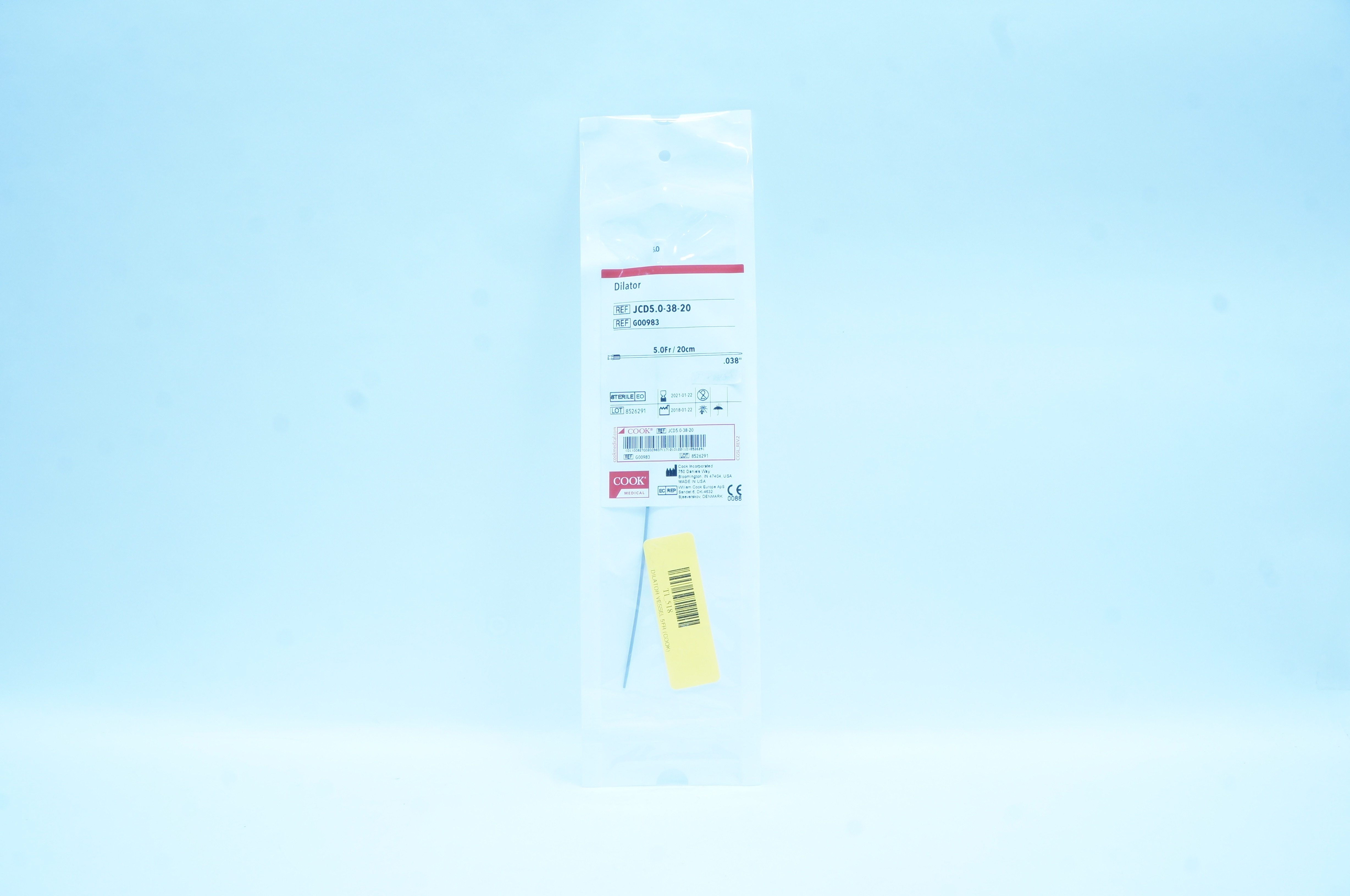 Cook Medical G00983 Dilator 5.0 Fr x 20 cm x .038 inch (x)