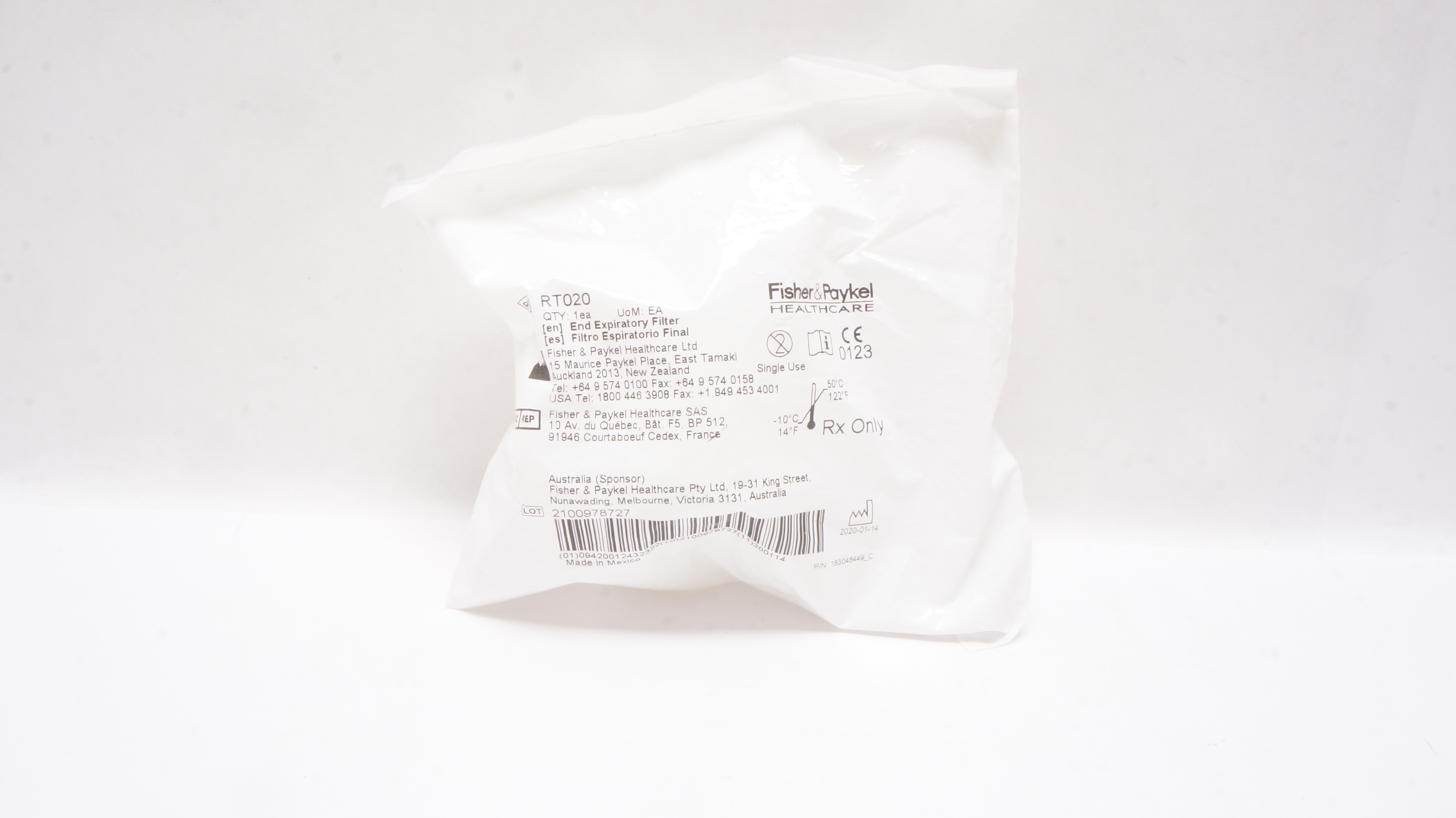 Fisher&Paykel RT020 End Expiratory Filter