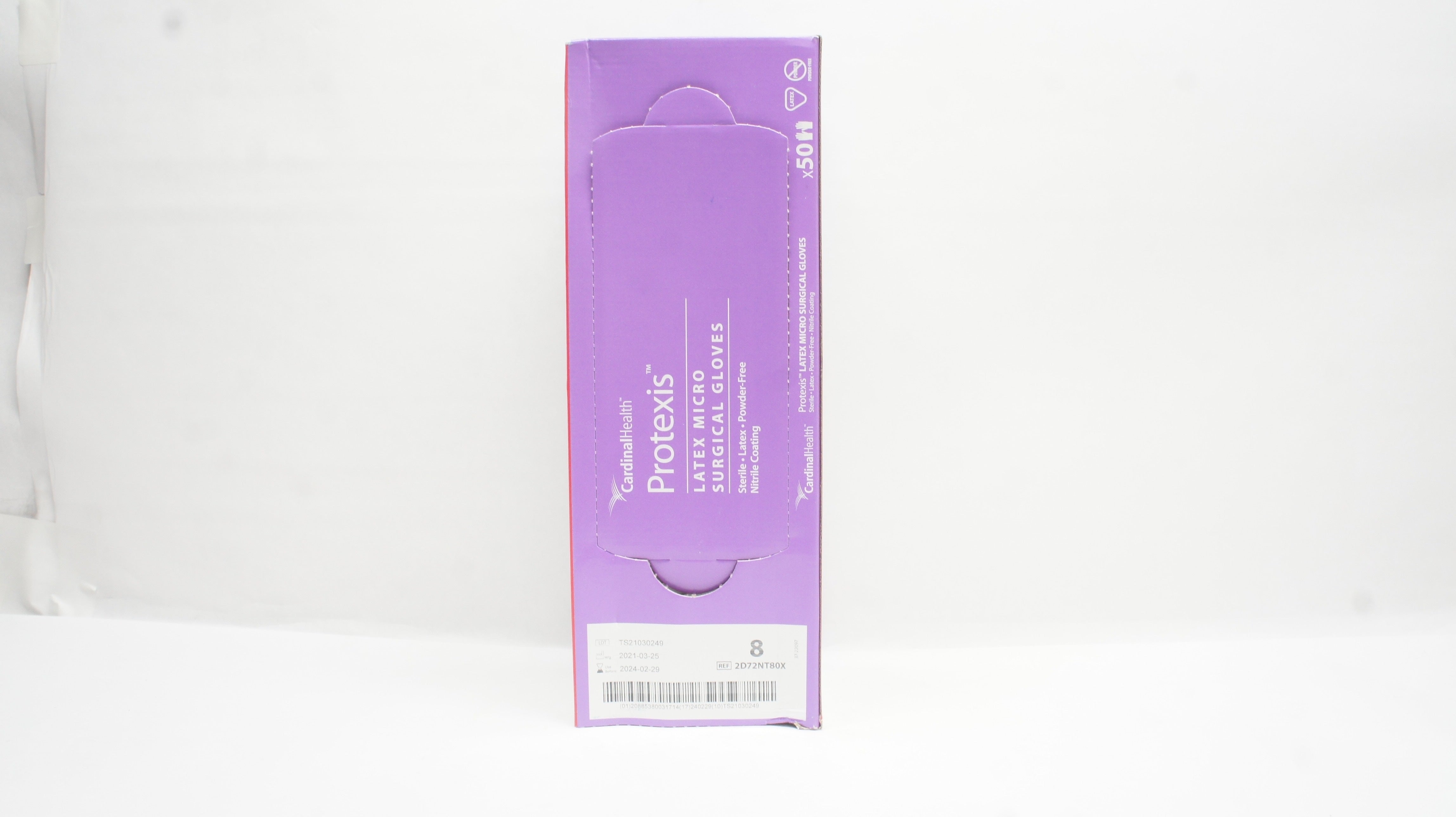 Cardinal Health 2D72NT80X PROTEXIS Micro Surgical Gloves, Size 8 - Box of 47