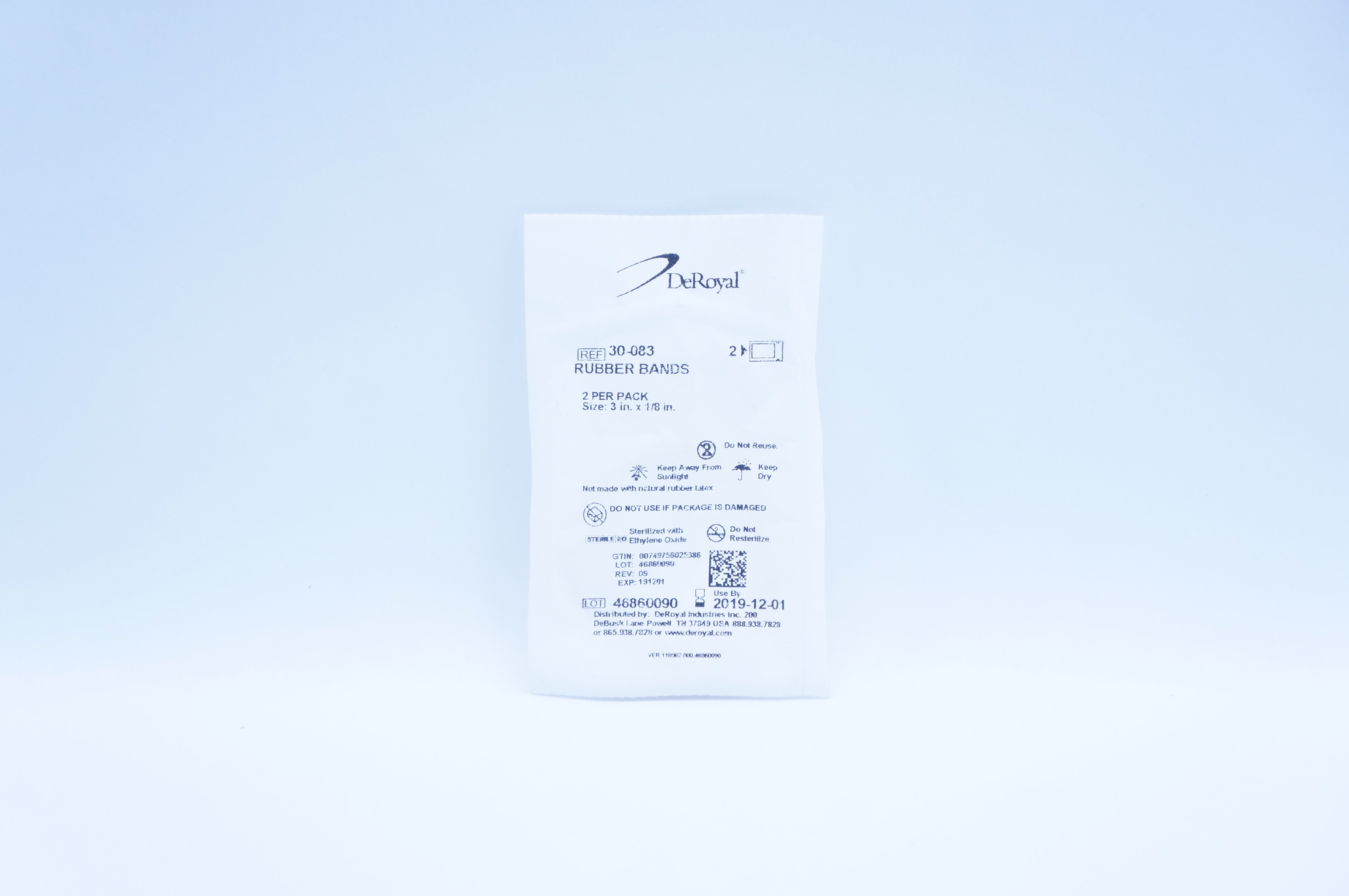 DeRoyal 30-083 Rubber Bands 3inch x 1/8inch (x)