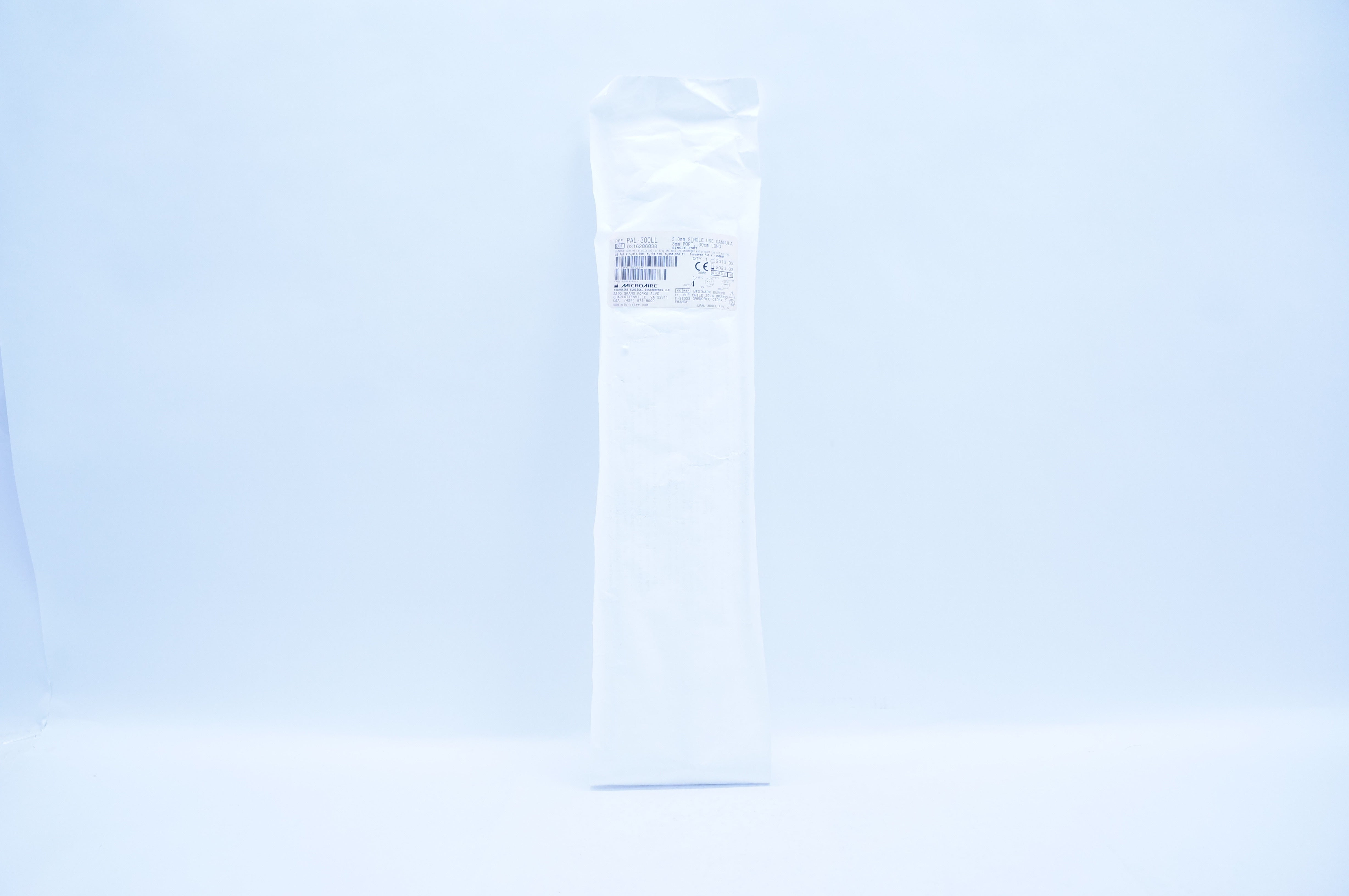 Microaire PAL-300LL 3.0mm Cannula, 8mm Port, 30cm Long (x)