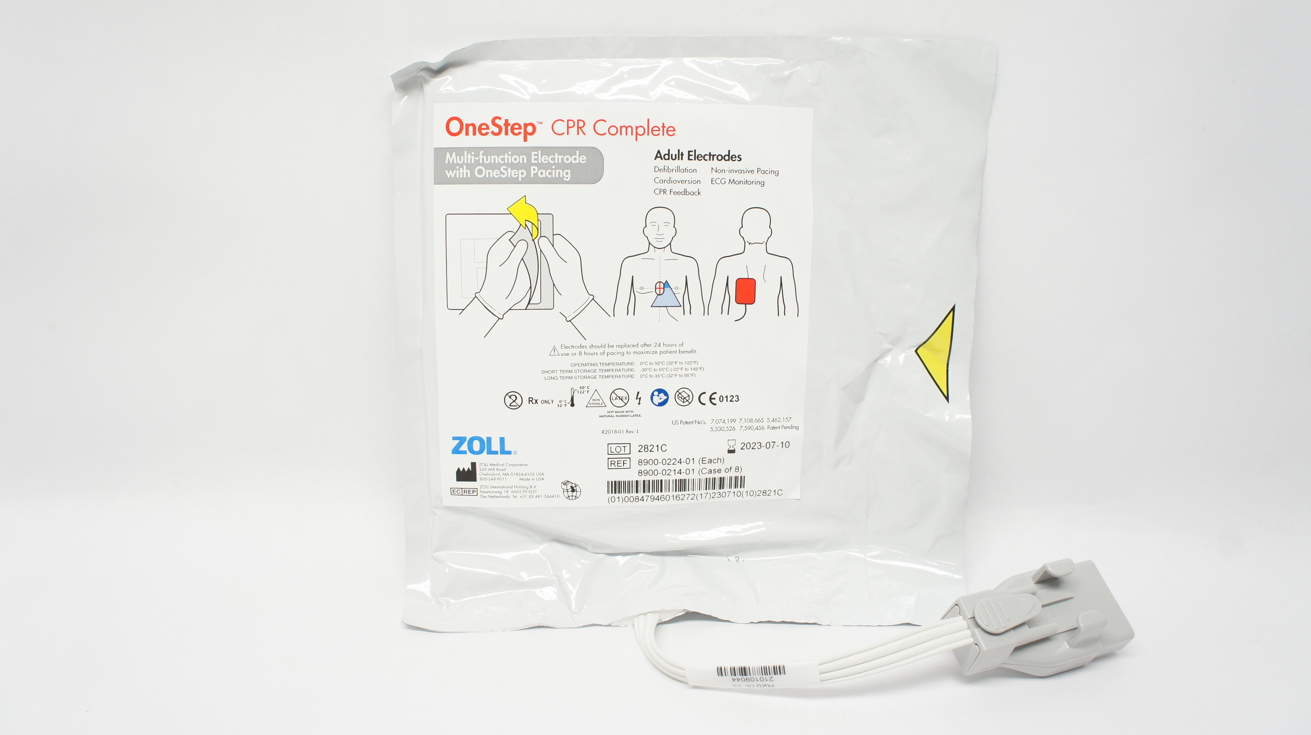 Zoll 8900-0224-01 OneStep CPR Complete Adult Multi-Function Electrodes (x)