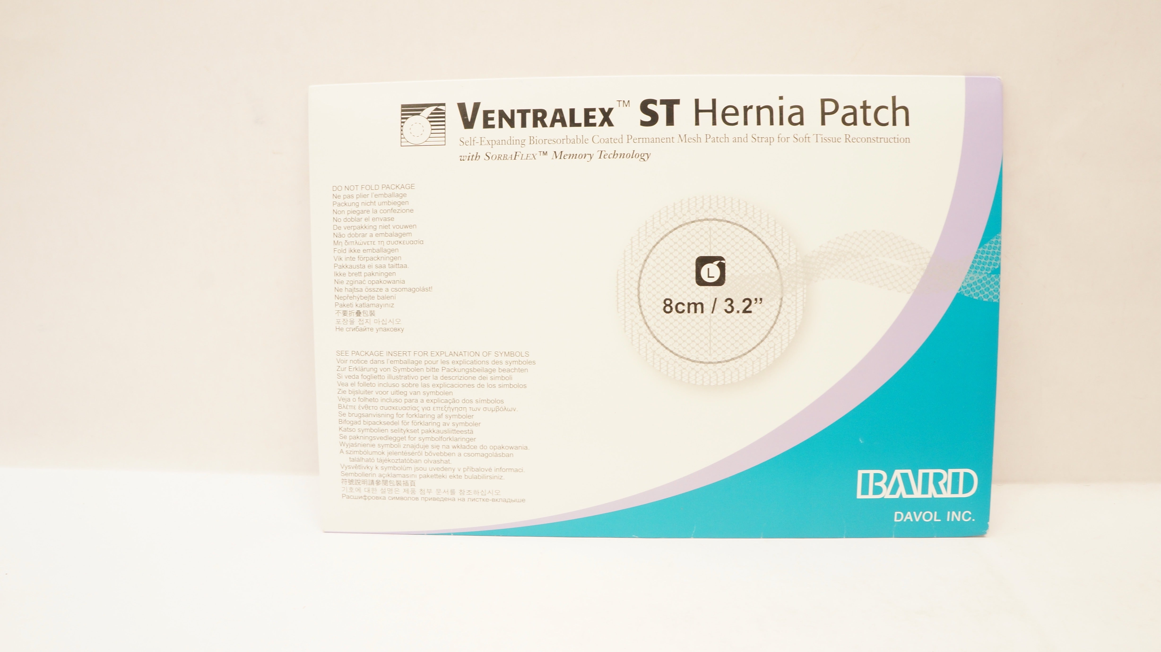 Bard 5950009 Davol Ventralex ST Hernia Patch Large Circle With Strap 3.2inch(x)