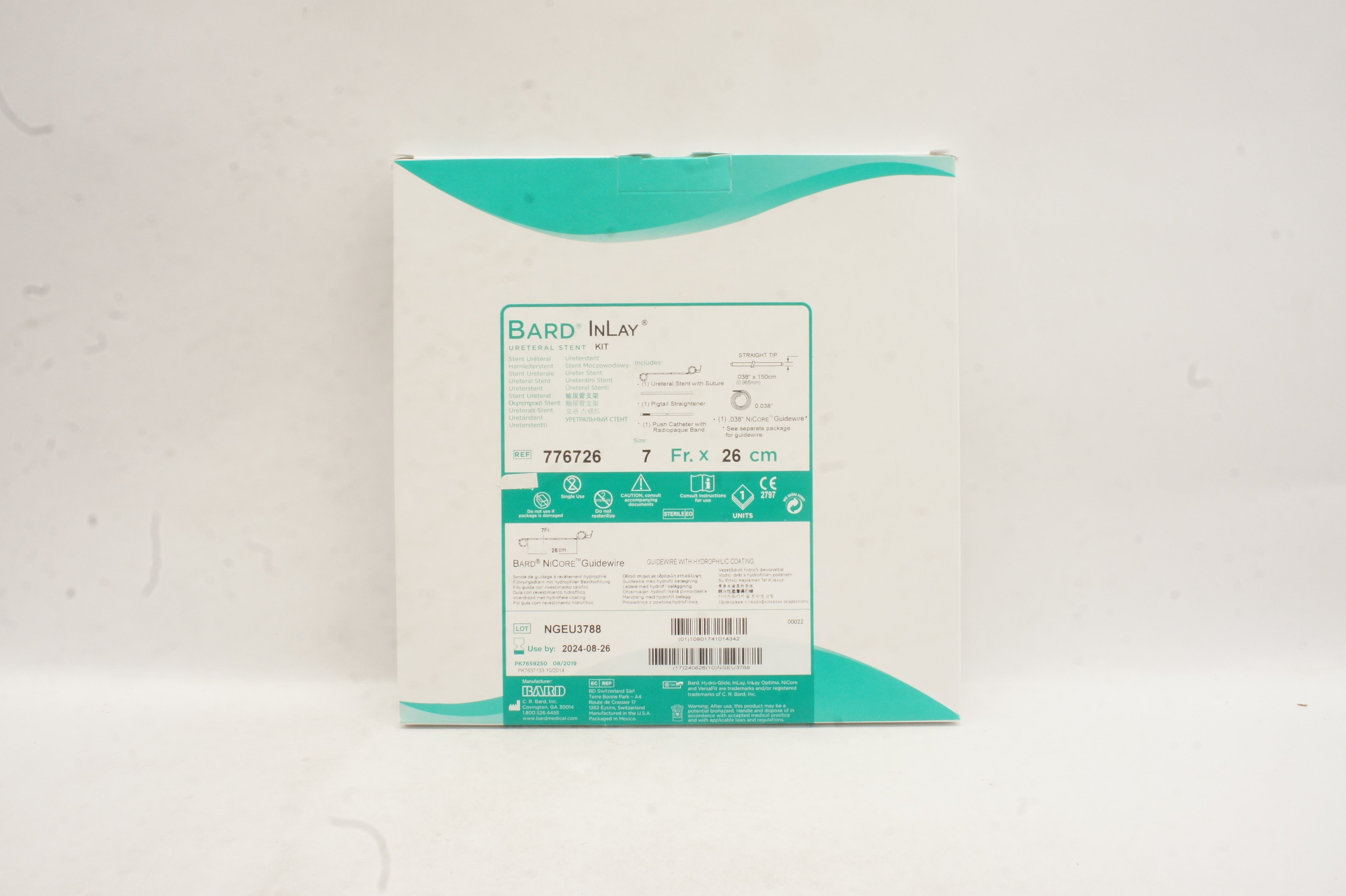 Bard 776726 Ureteral Stent Kit 7Fr x 26cm