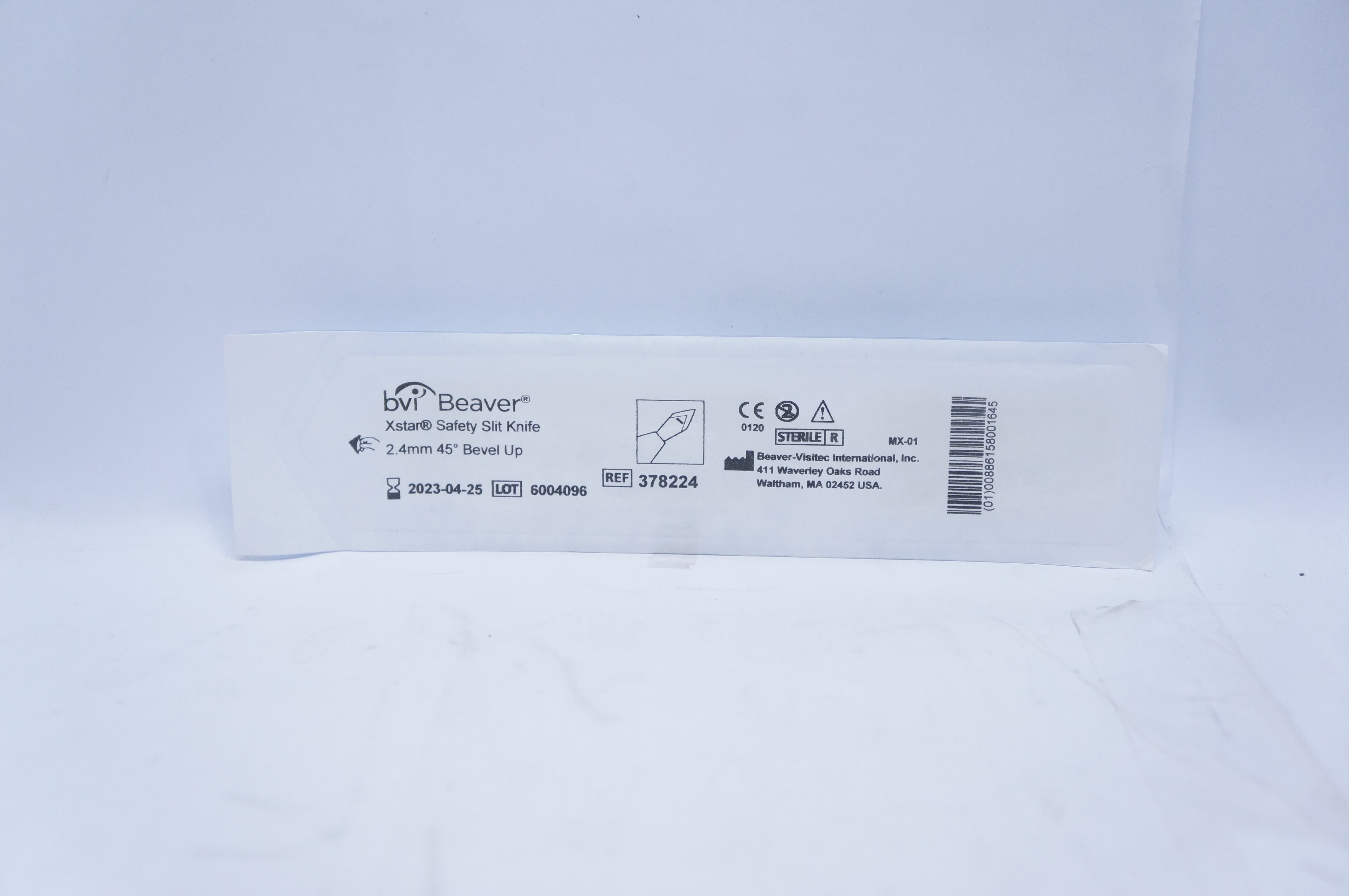 BVI 378224 Beaver Xstar Safety Slit Knife 2.4mm 45 degree Bevel Up