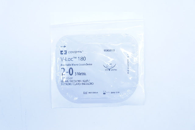 Covidien VLOCL0115 2-0 V-Loc 180 P-14 24mm 3/8c Cutting, 2inch (x)