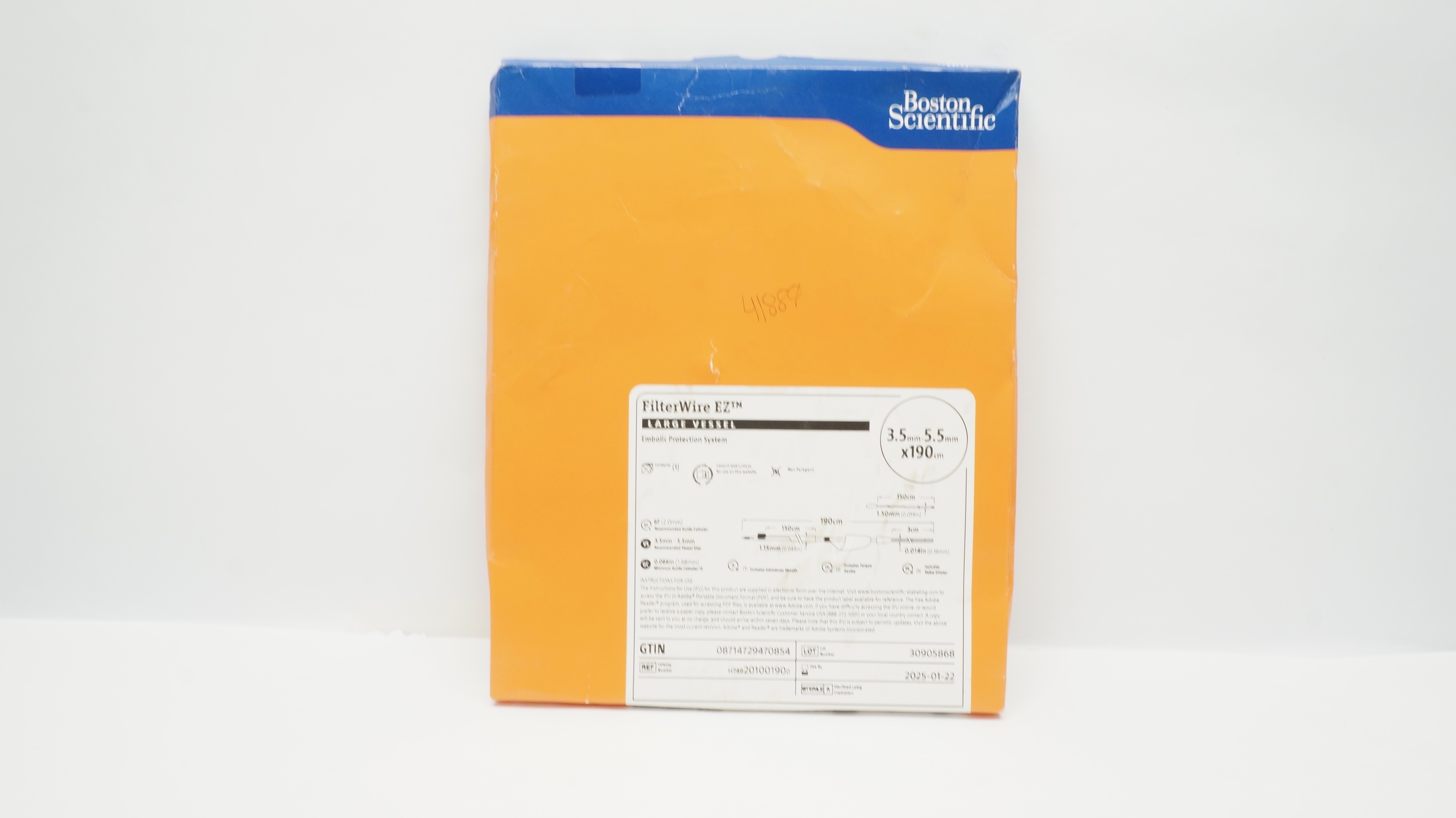 Boston Scientific H749201001900 Embolic Protection System 3.5-5.5mm x 190cm (x)