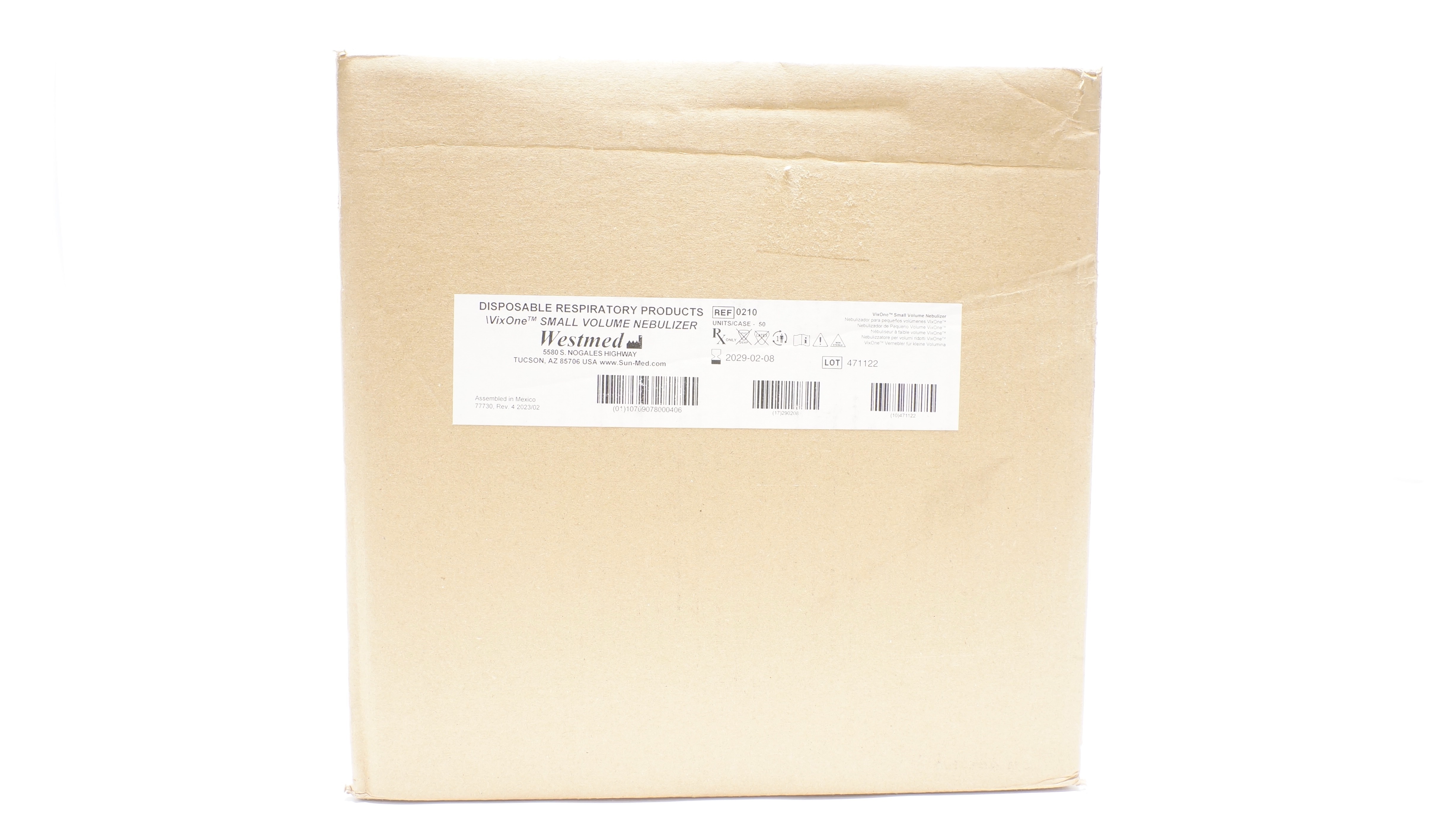 Westmed 0210  Small Volume Nebulizer VixOne - Case of 50