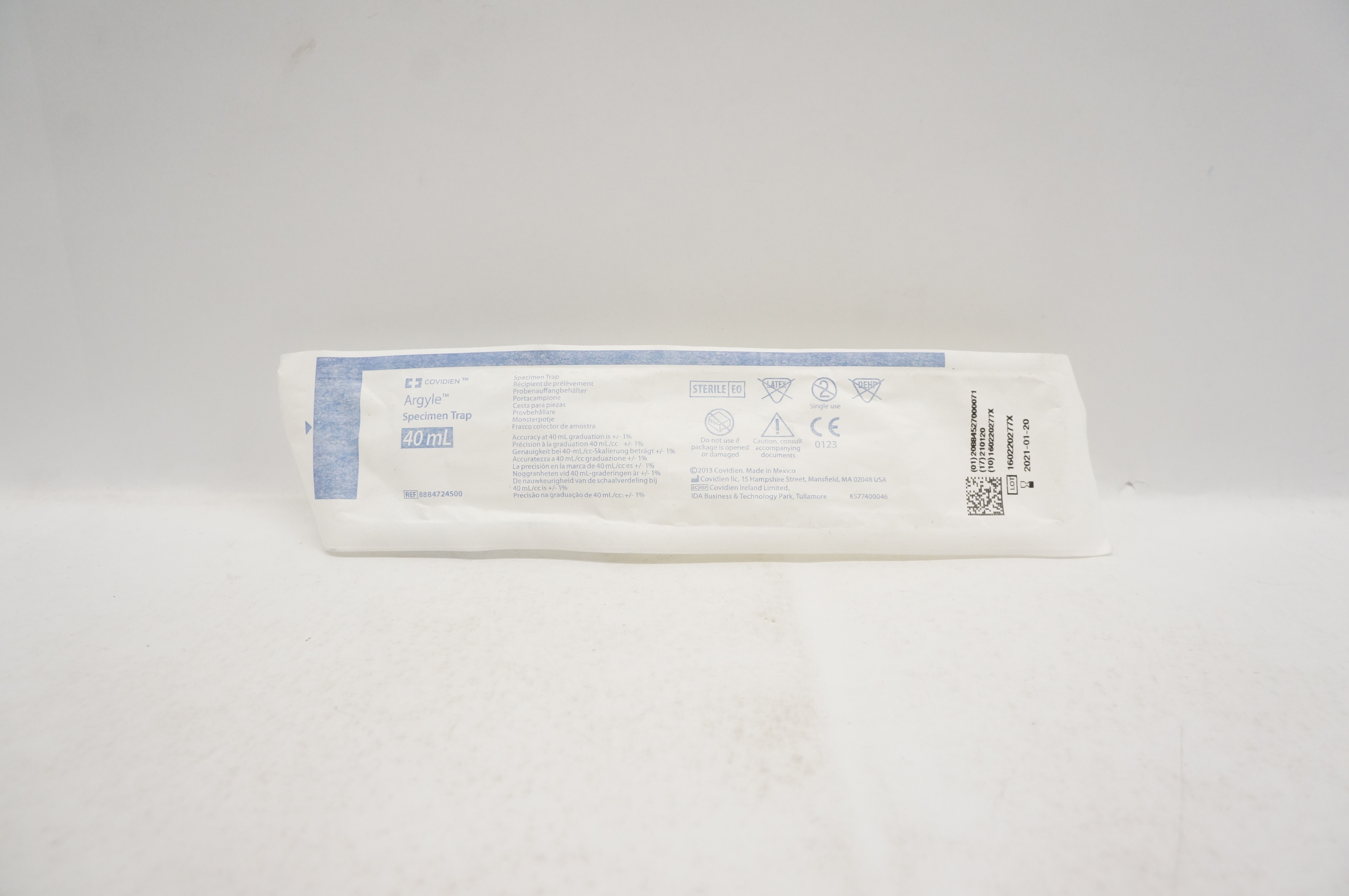 Covidien 8884724500 Argyle Specimen Trap 40mL (x)