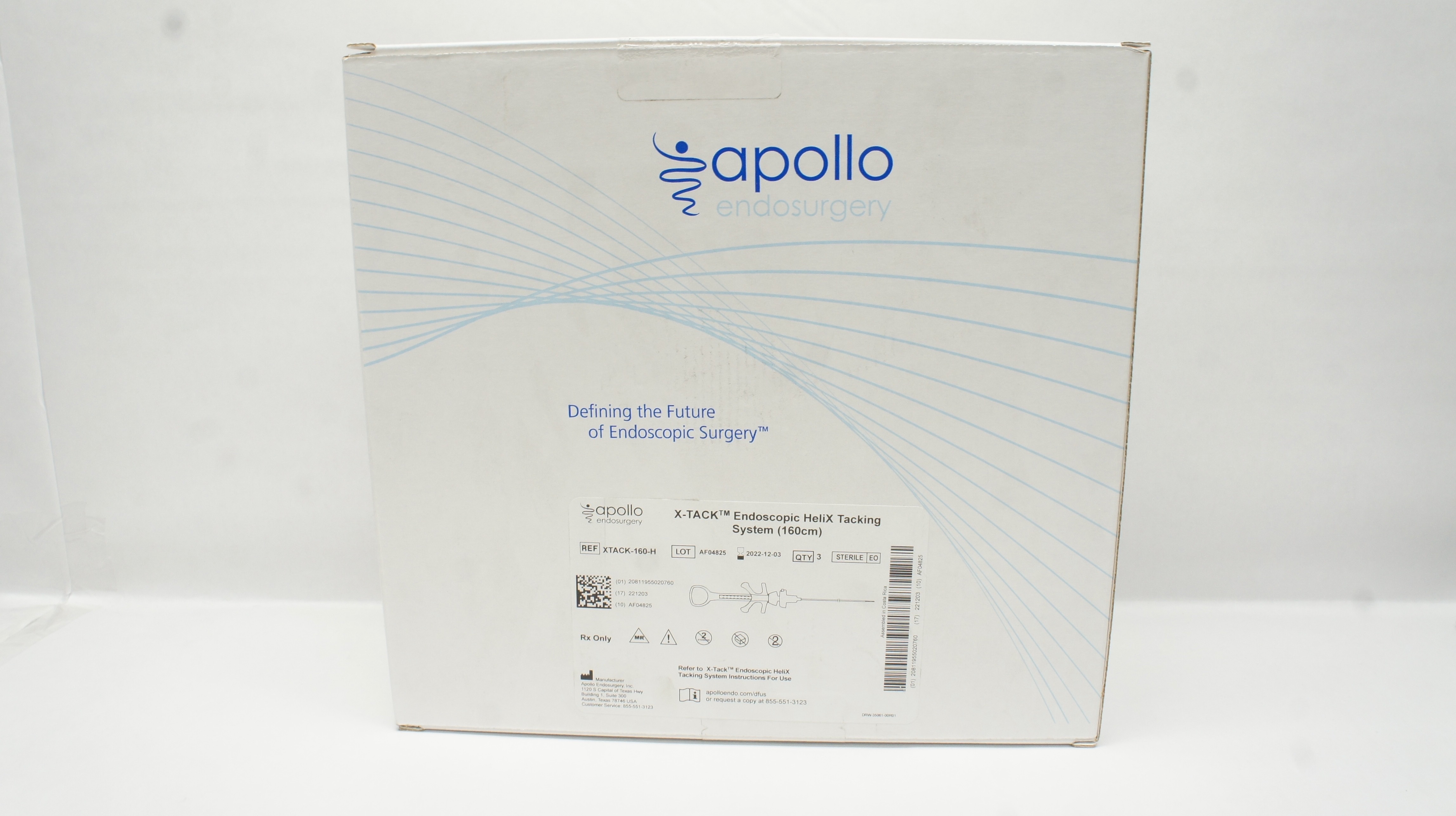 Apollo XTACK-160-H Endoscopic HeliX Tacking System 160cm (x) - Box of 3