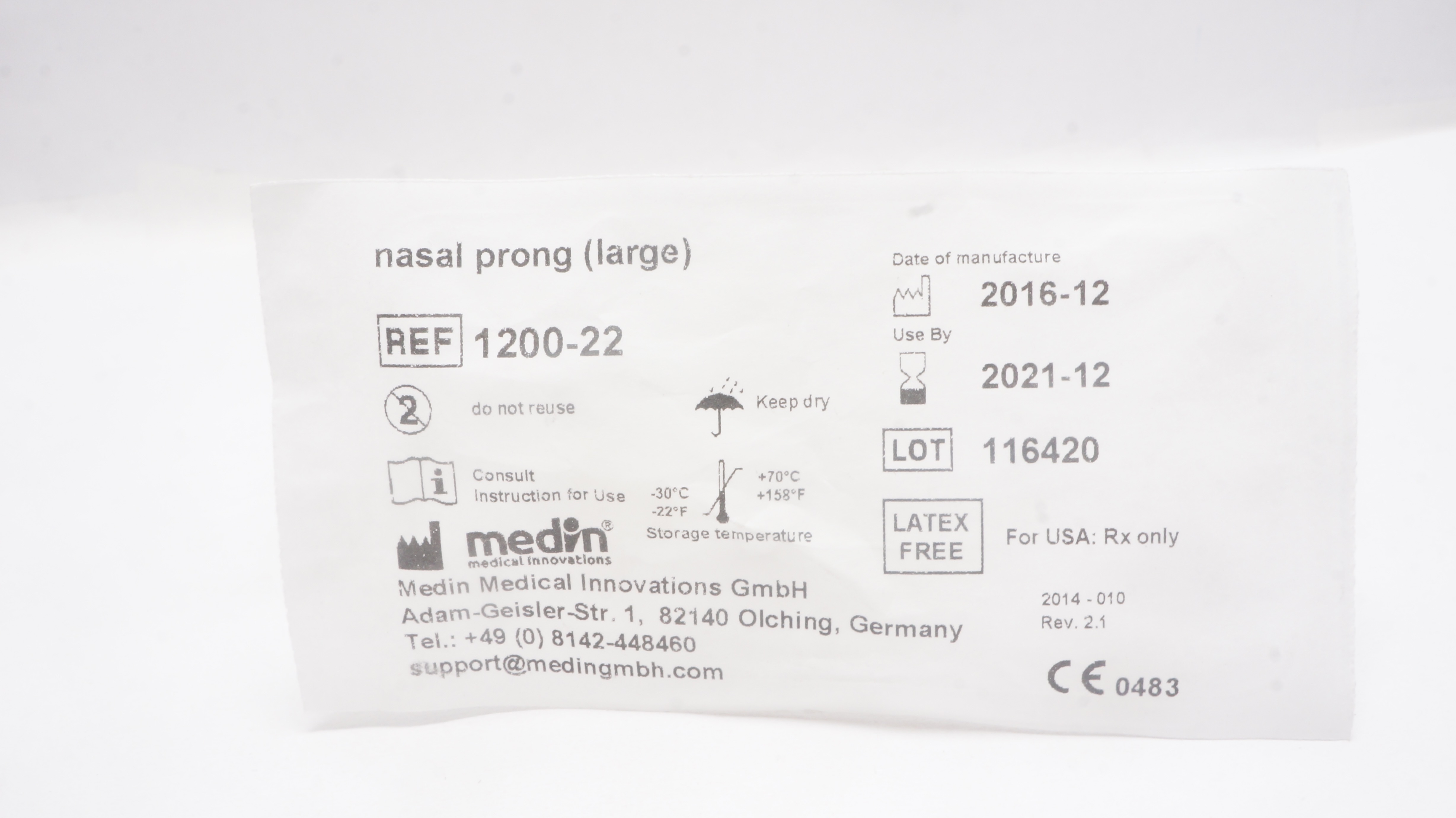 Medin Medical 1200-22 Nasal Prong, Large (x)