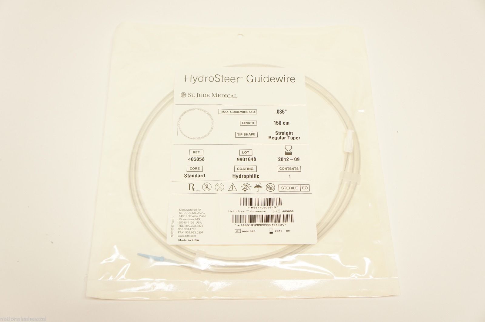 405058 ~ St. Jude Medical Guidewire 0.035in. x 150cm (x)