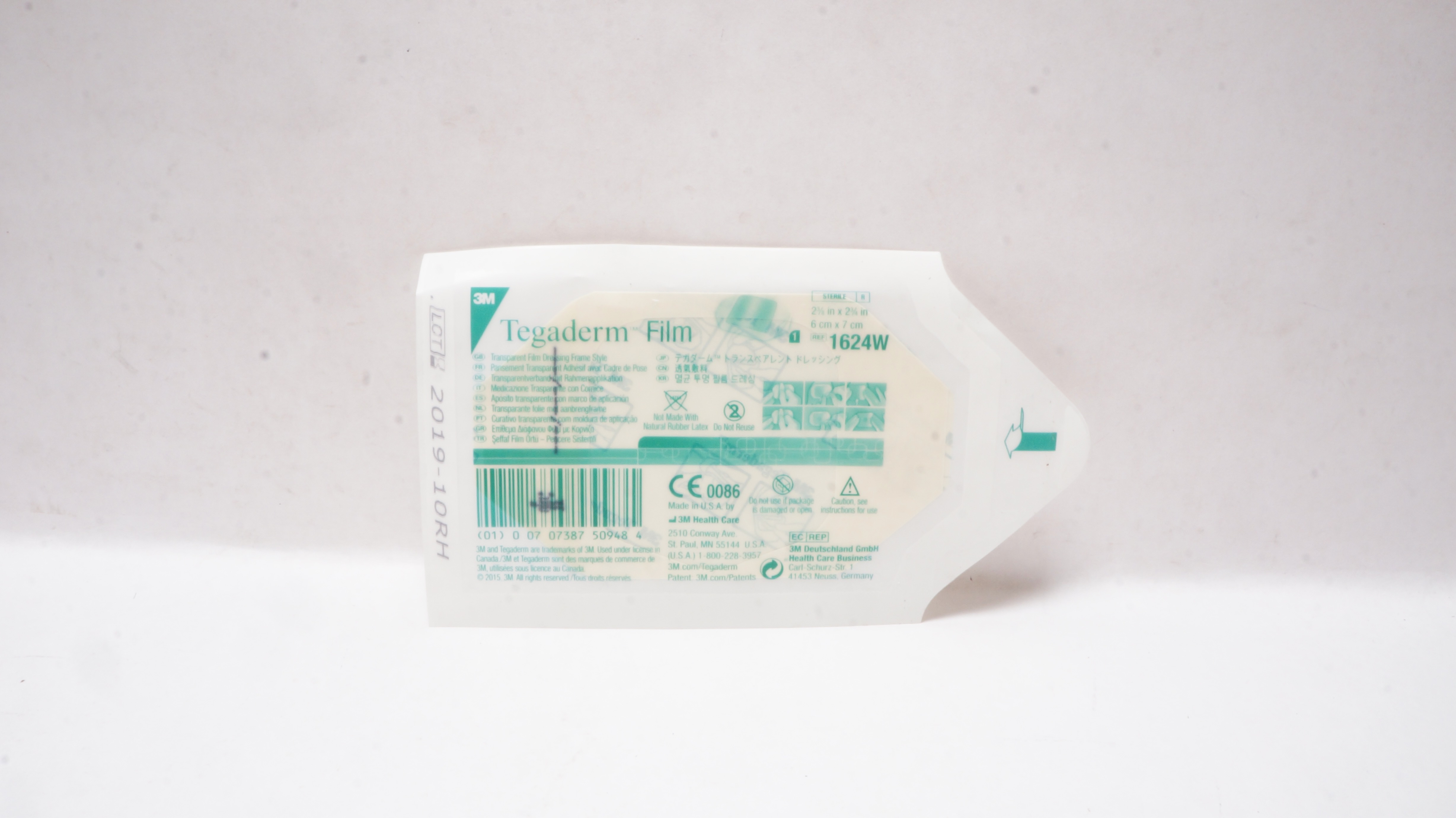 3M 1624W Tegaderm Transparent Film Dressing Frame 2-3/8x2-3/4inch (x)