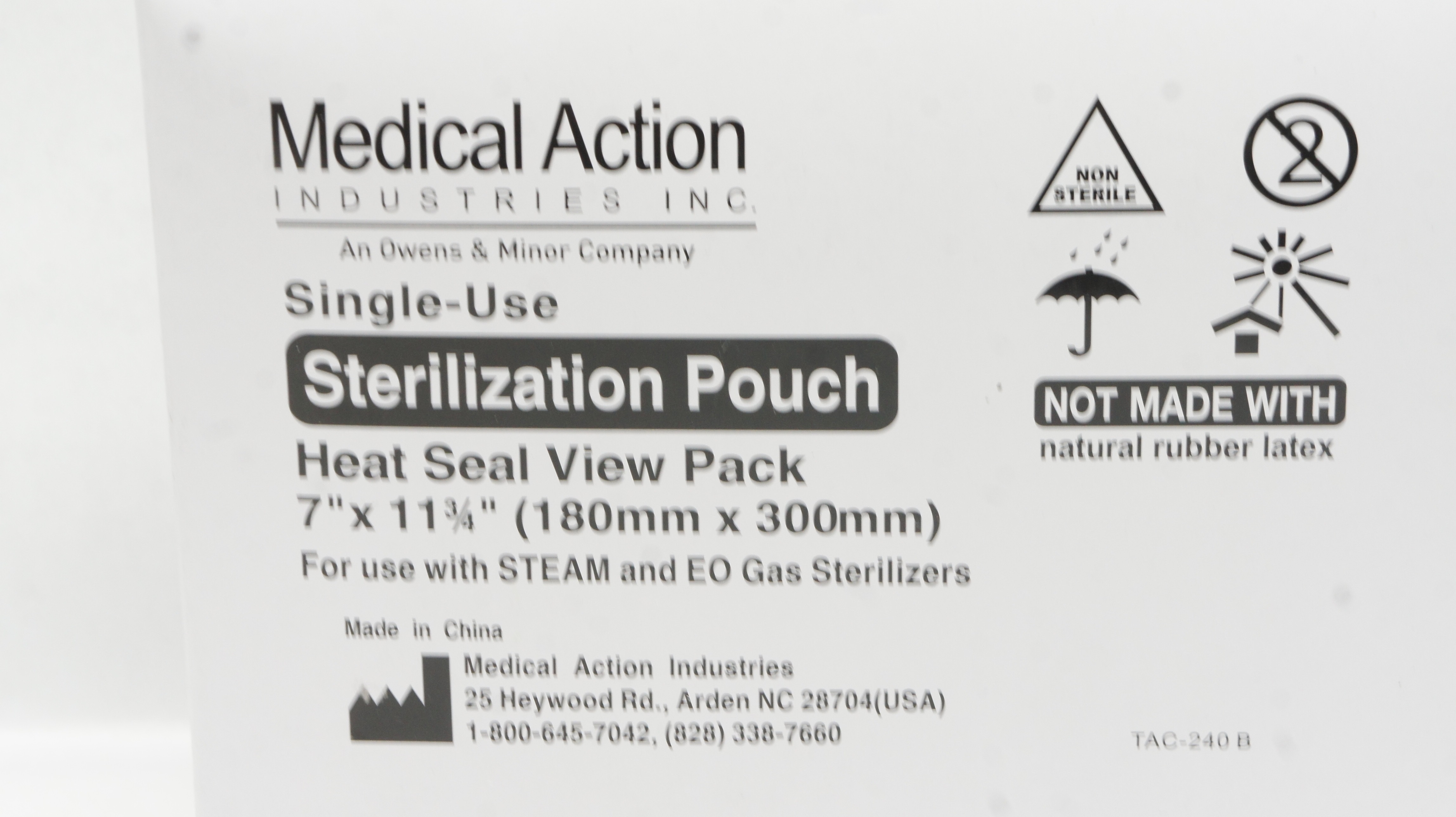 Medical Action 240 Sterilization Pouch 7inch x 11-3/4inch - Box of 250