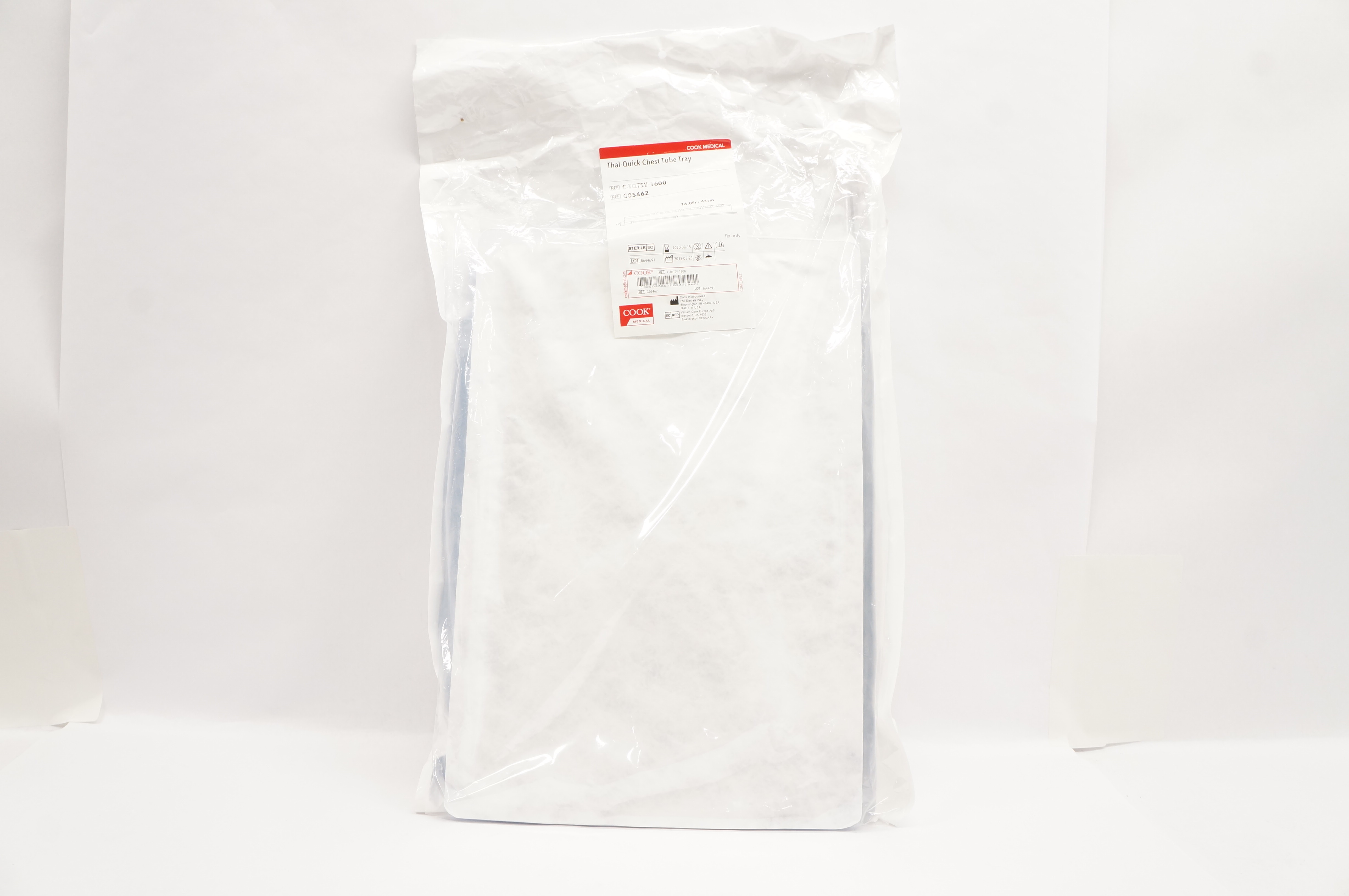 Cook Medical G05462 Thal-Quick Chest Tube Tray 16.0Fr x 41cm (x)