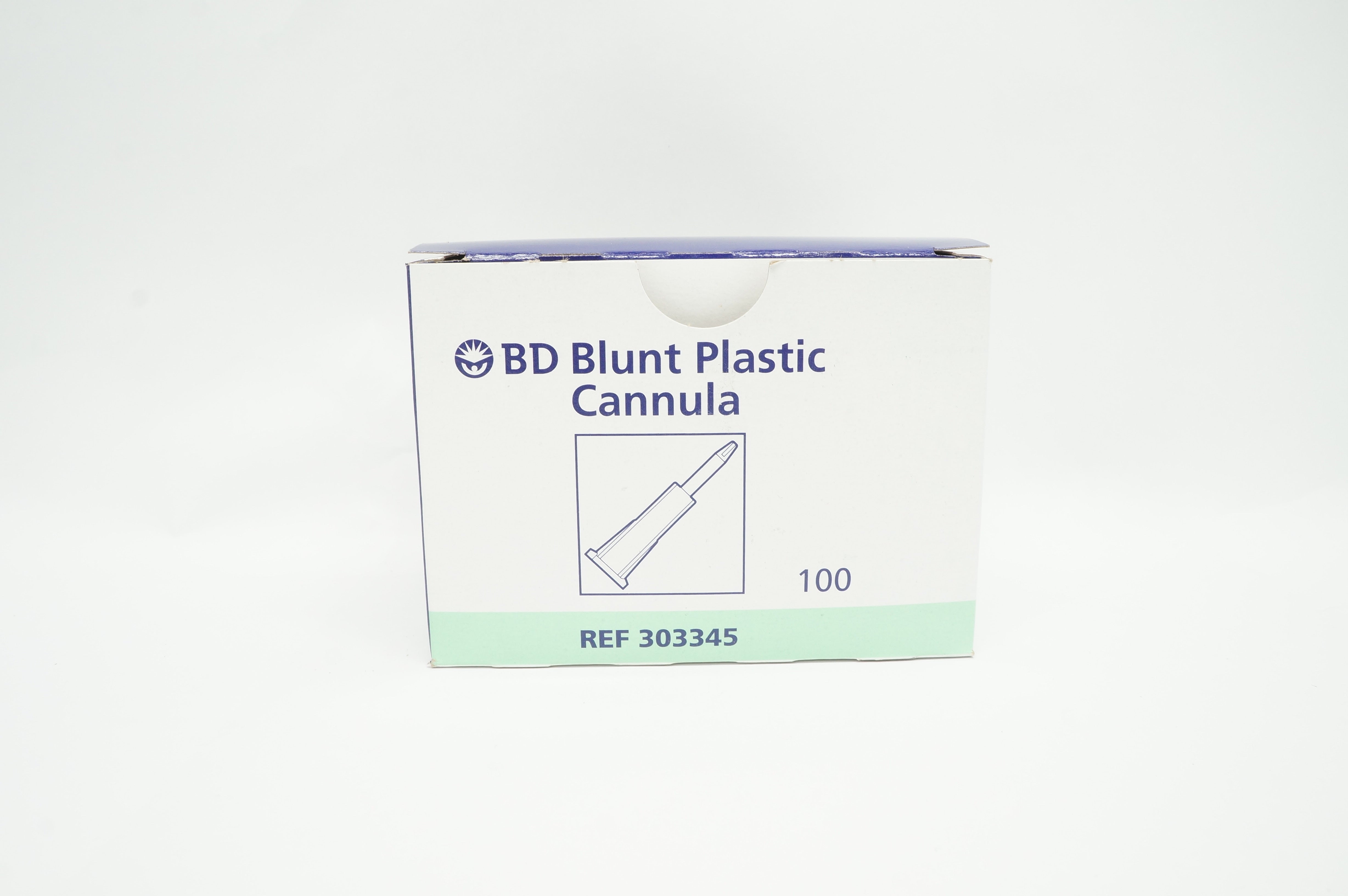 BD 303345 Blunt Plastic Cannula - Box of 55
