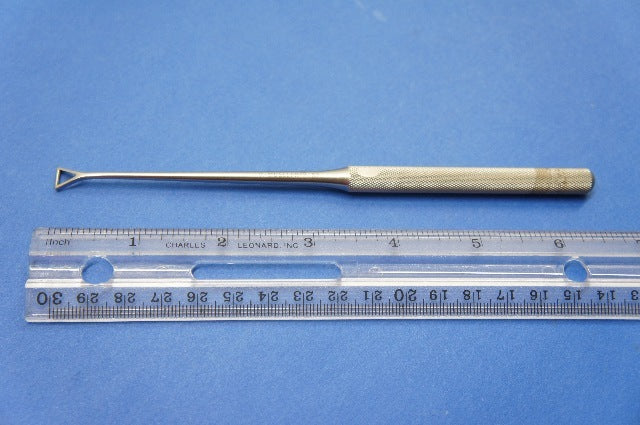 V. Mueller RH3585 Coakley Sinus Curette, No. 6, Triangular Jaw, 6-1/2in Length