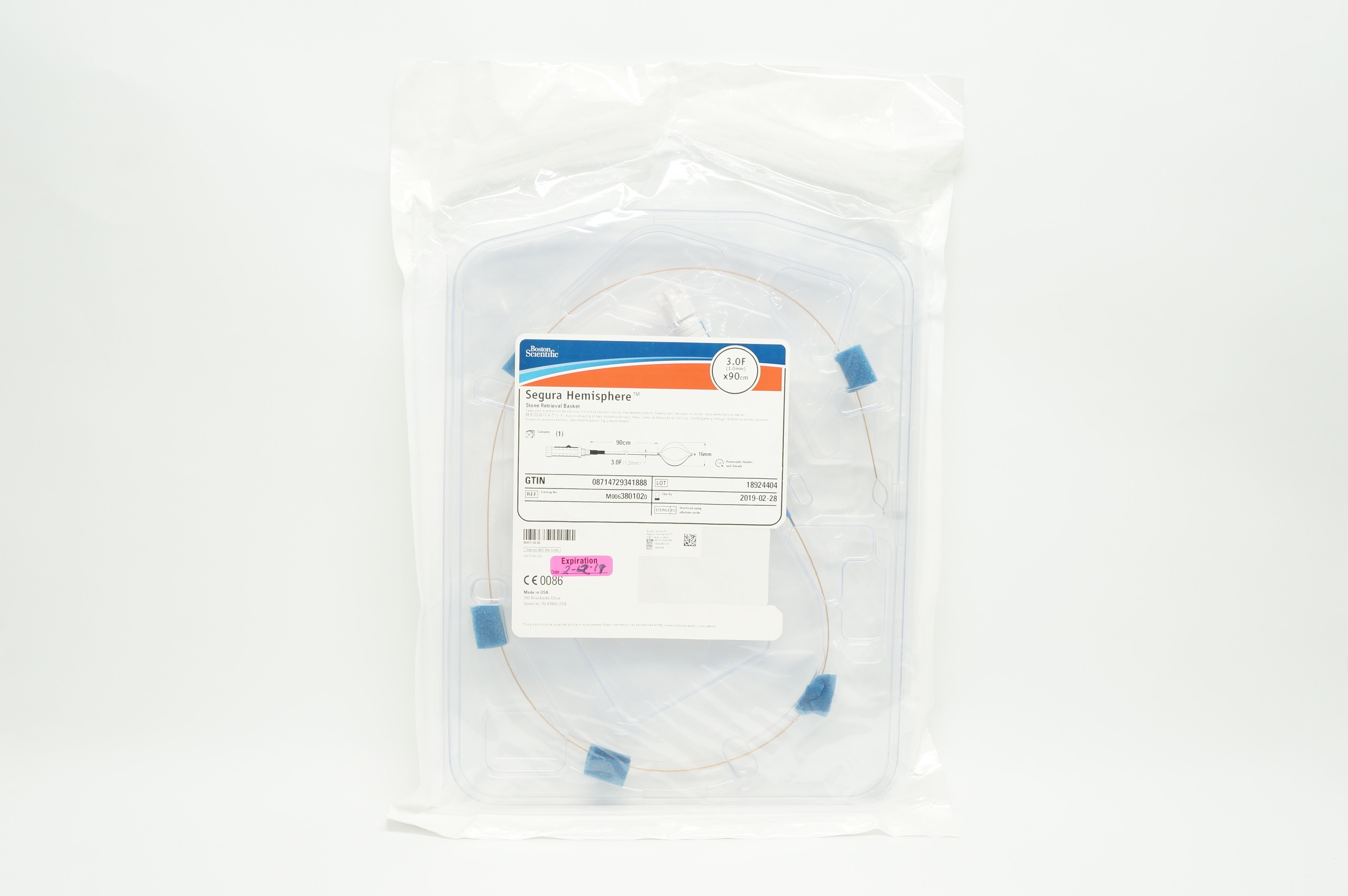 Boston Scientific M0063801020 Stone Retrieval Basket 3.0F x 90cm (x)