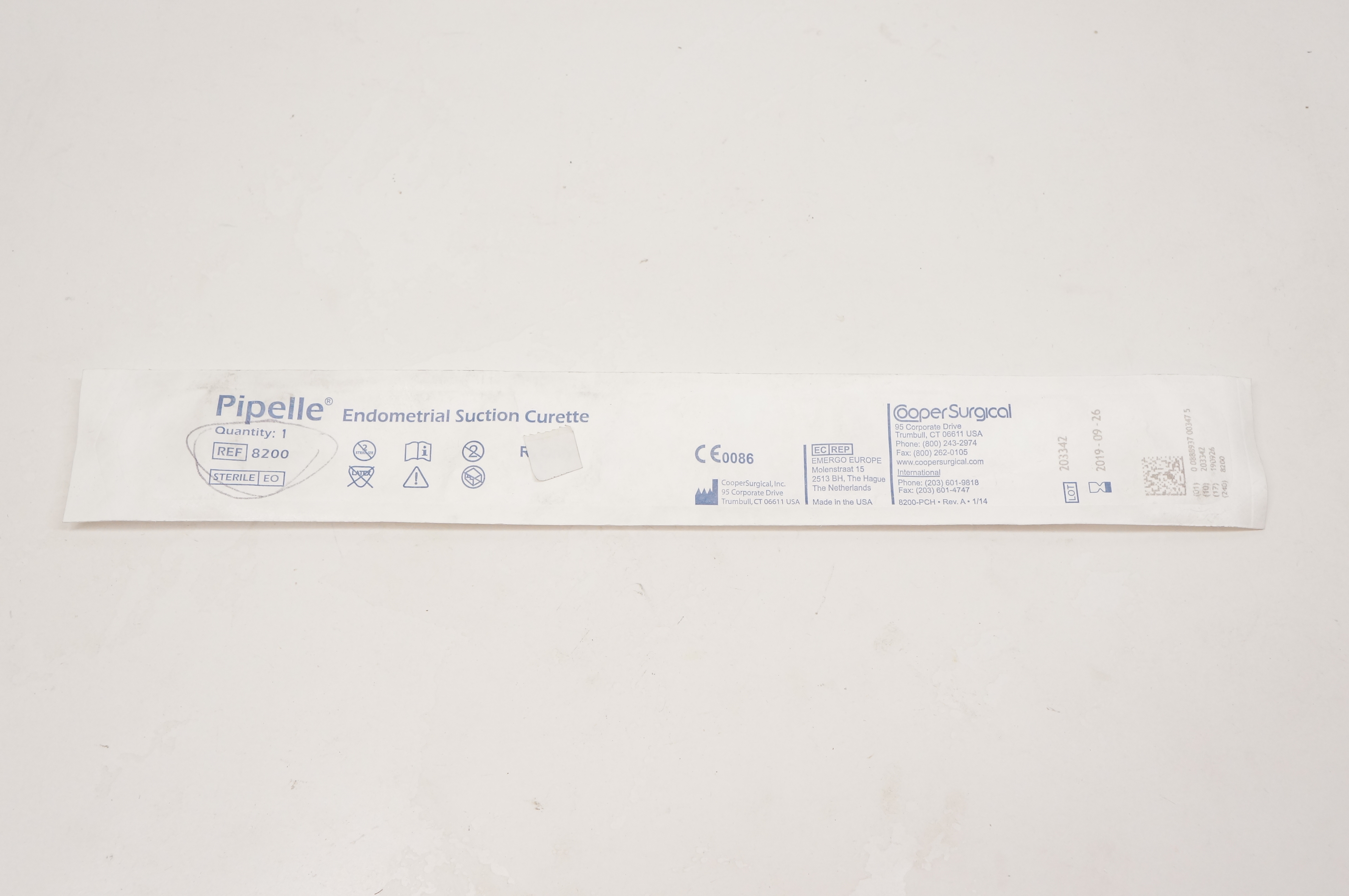 Cooper Surgical 8200 Pipelle Endometrial Suction Curette (x)