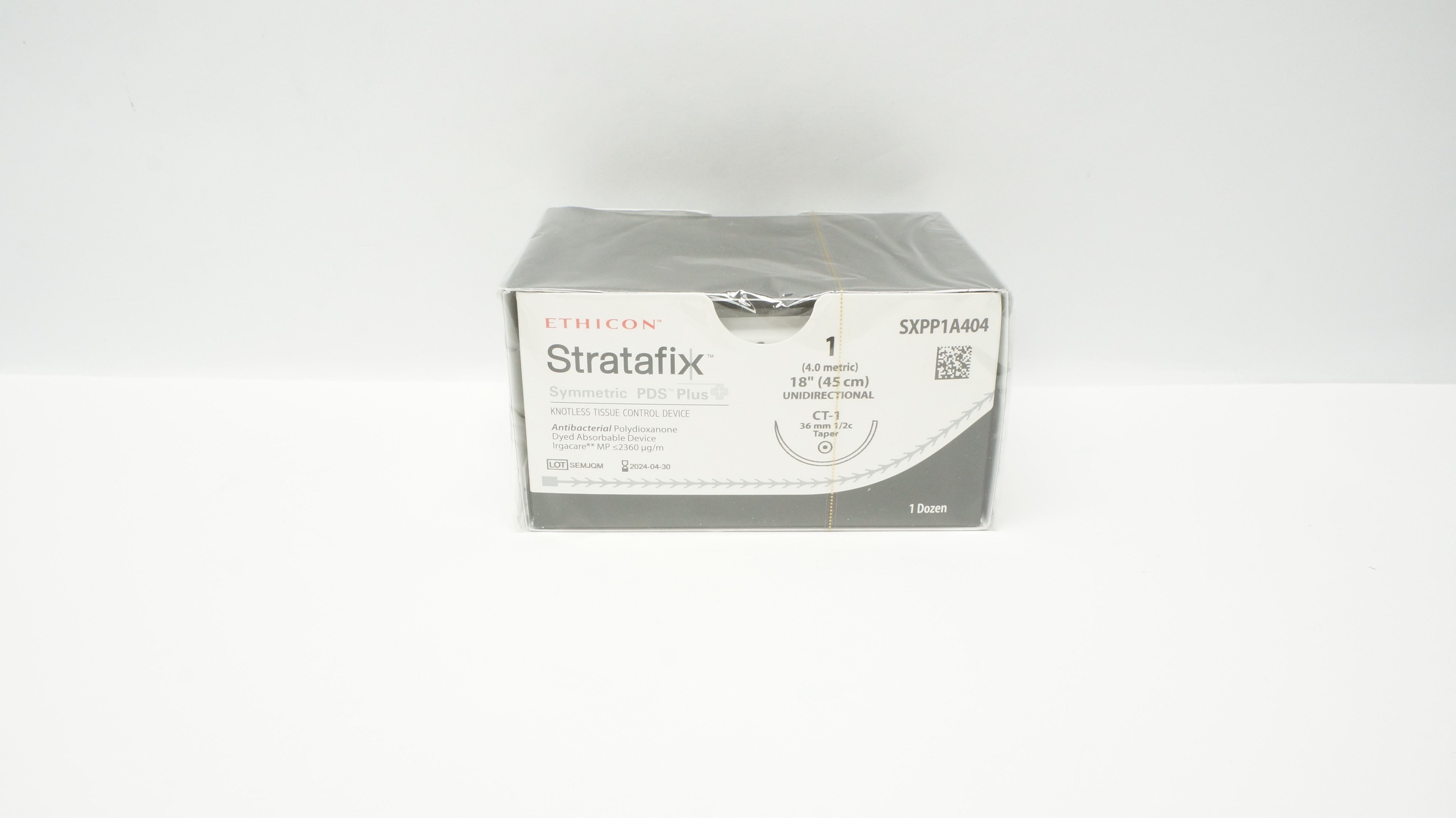Ethicon SXPP1A404 1 Stratafix CT-1 36mm 1/2c Taper 18inch (x) - Box of 12