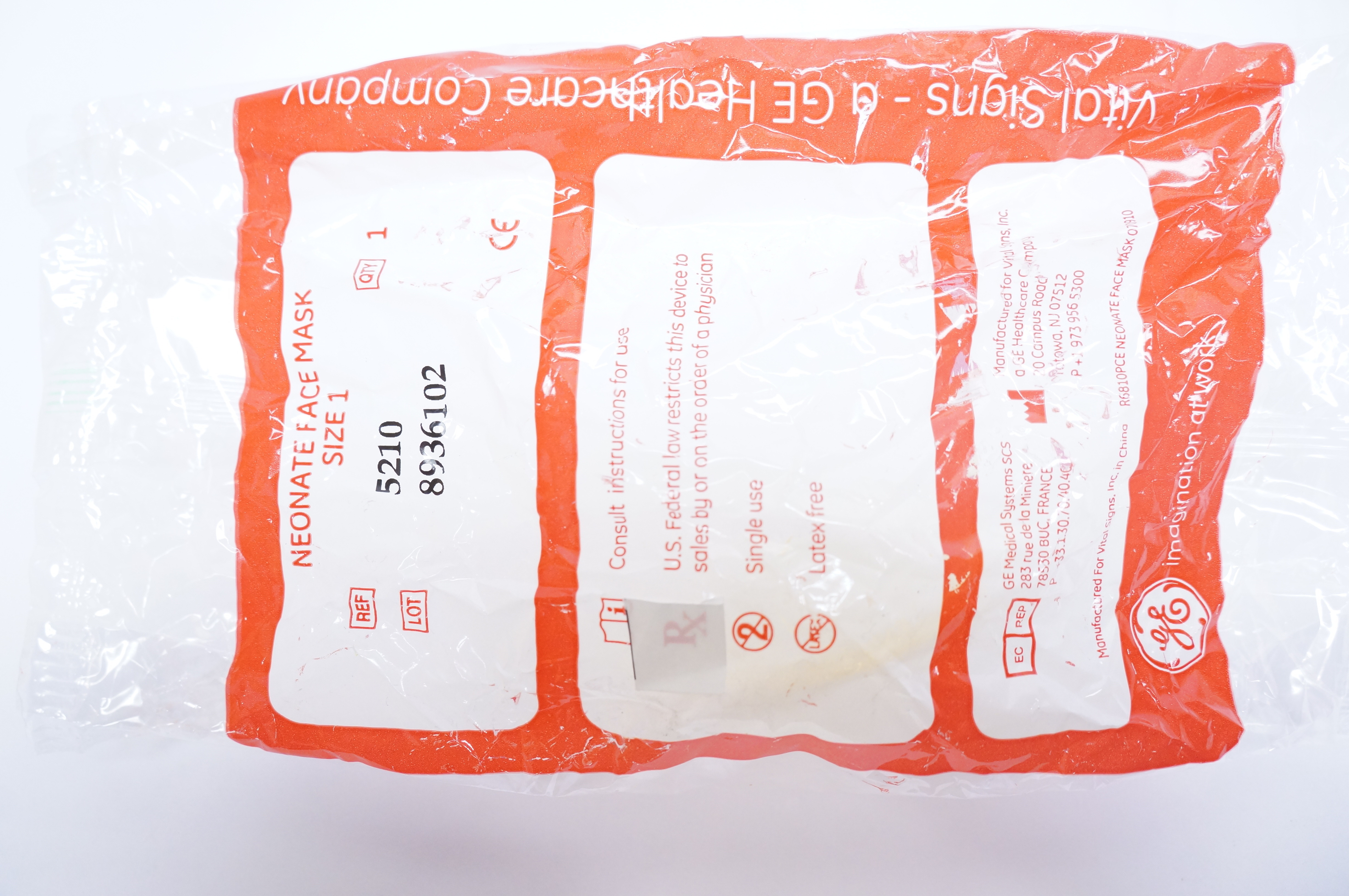 GE 5210 Neonate Face Mask Size 1