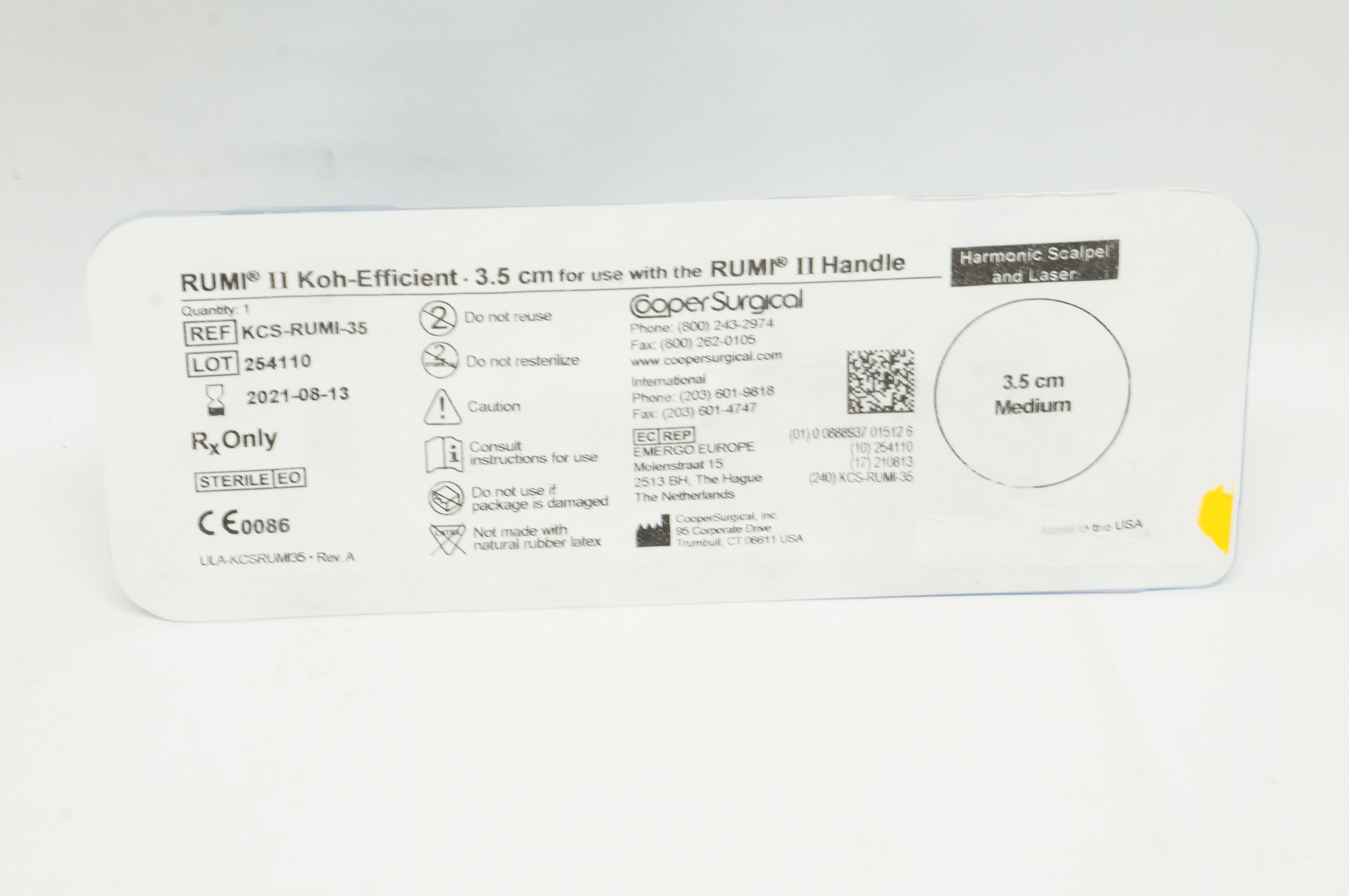 Cooper Surgical KCS-RUMI-35 RUMI II Koh-Efficient 3.5cm  (x)