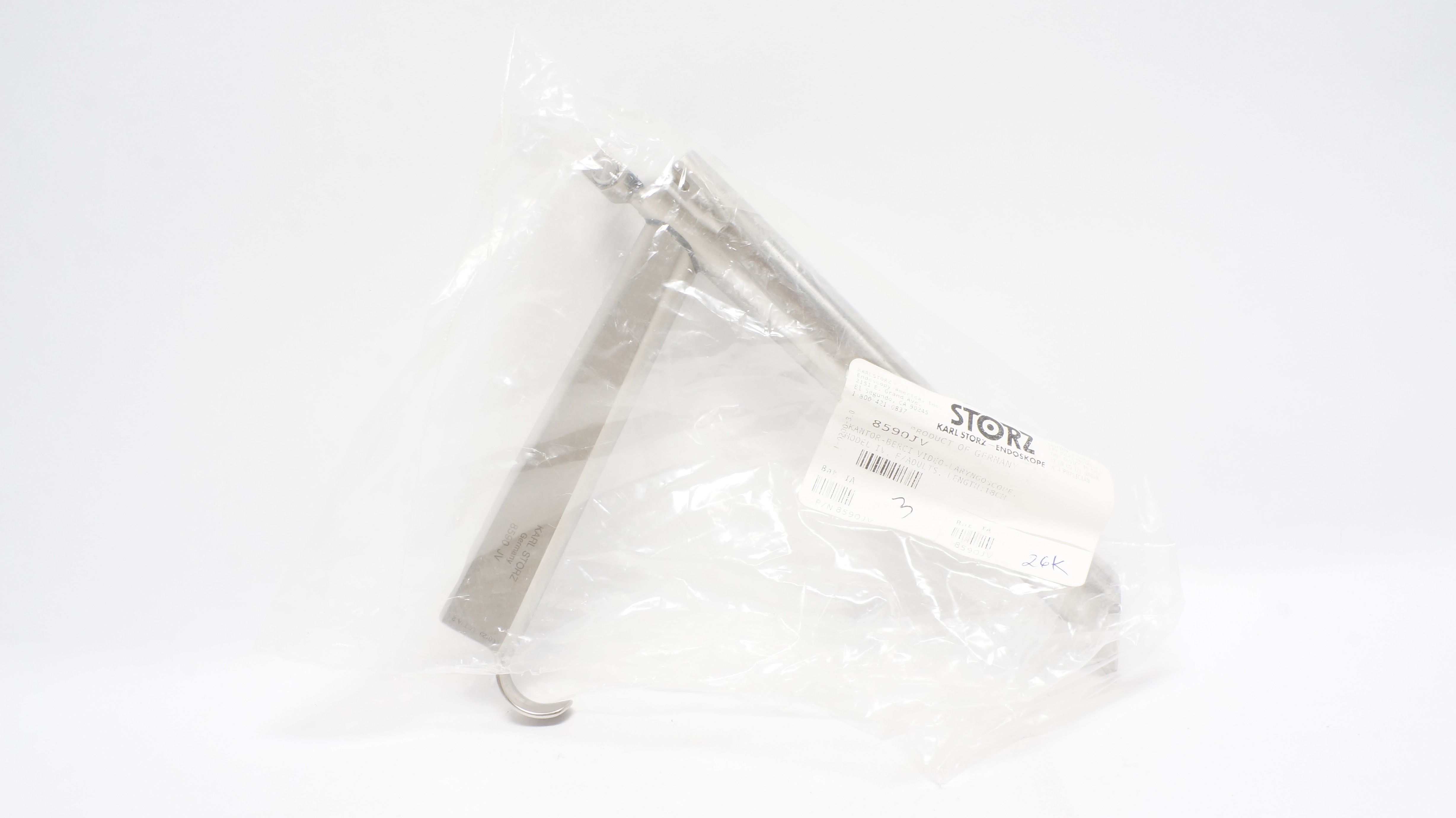 Karl Storz Endoscope 8590JV Kantor-Berci Video-Laryngoscope, Model IV, F/Adult