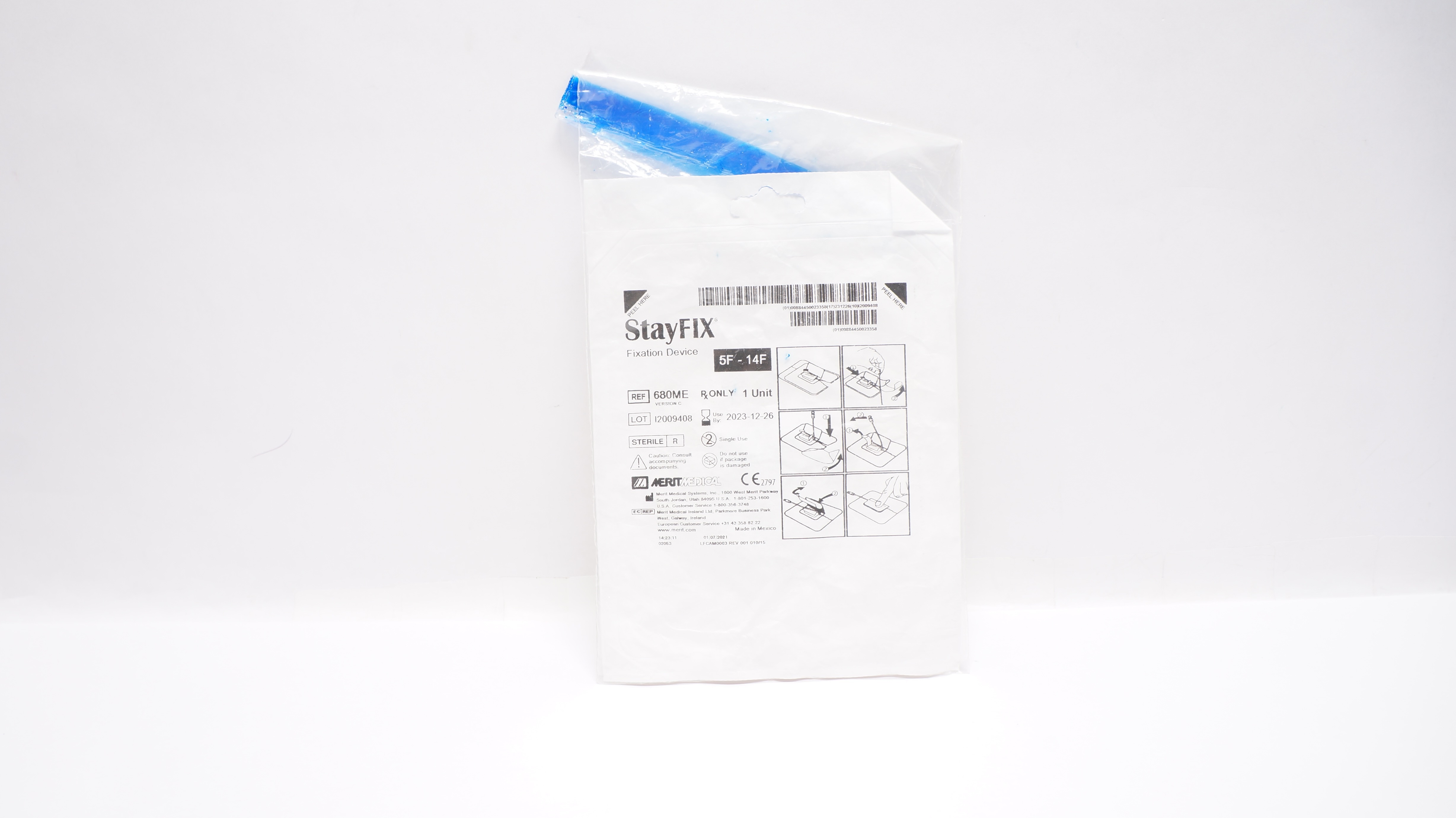 Merit Medical 680ME StayFix Fixation Device 5F - 14F