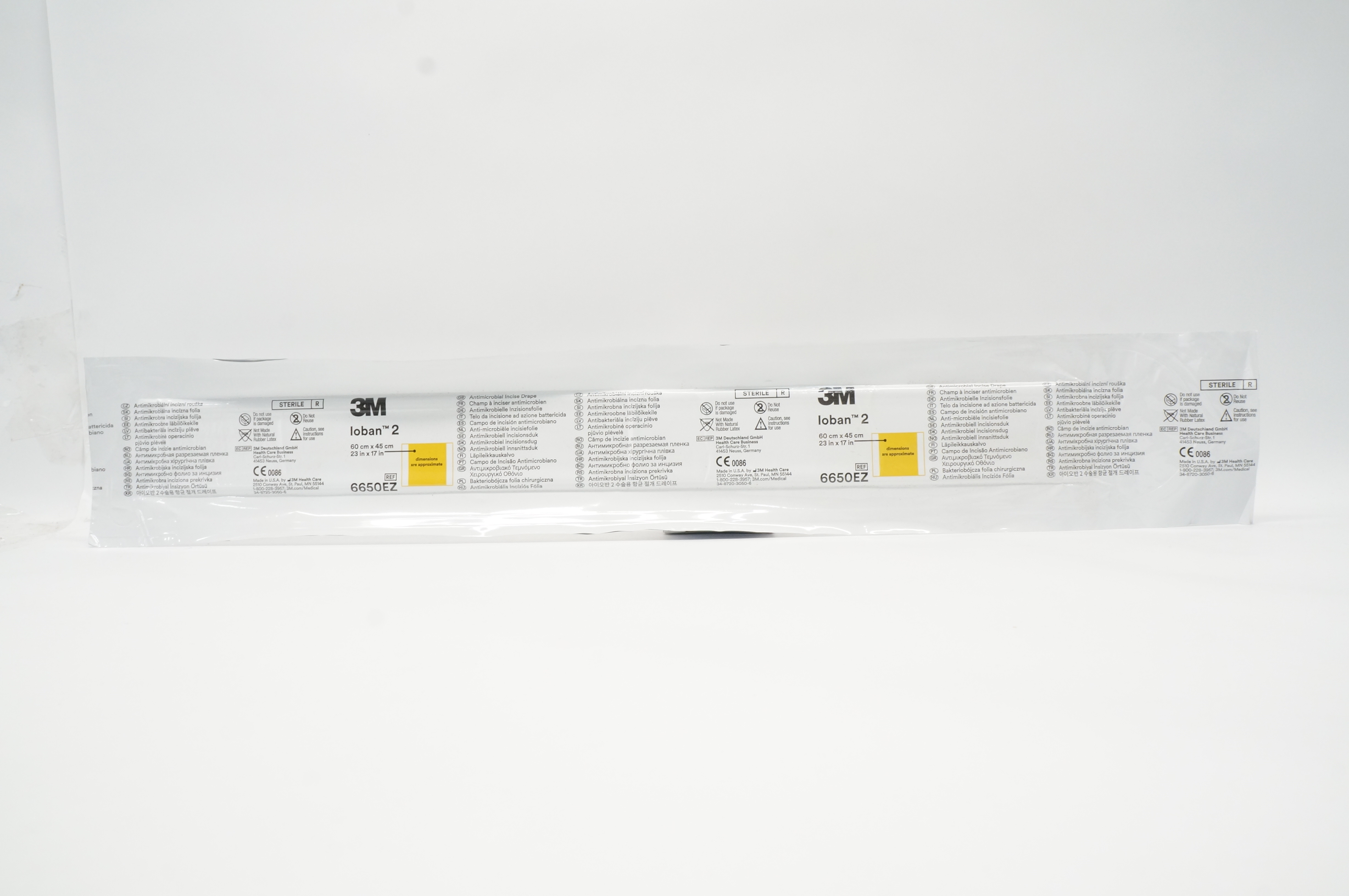 3M 6650EZ Loban 2 Antimicrobial Incise Drape 23inch x 17inch (x)